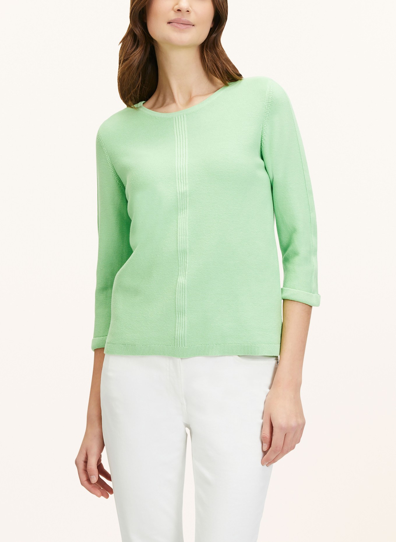 Betty Barclay Sweater with 3/4 sleeves, Color: LIGHT GREEN (Image 4)
