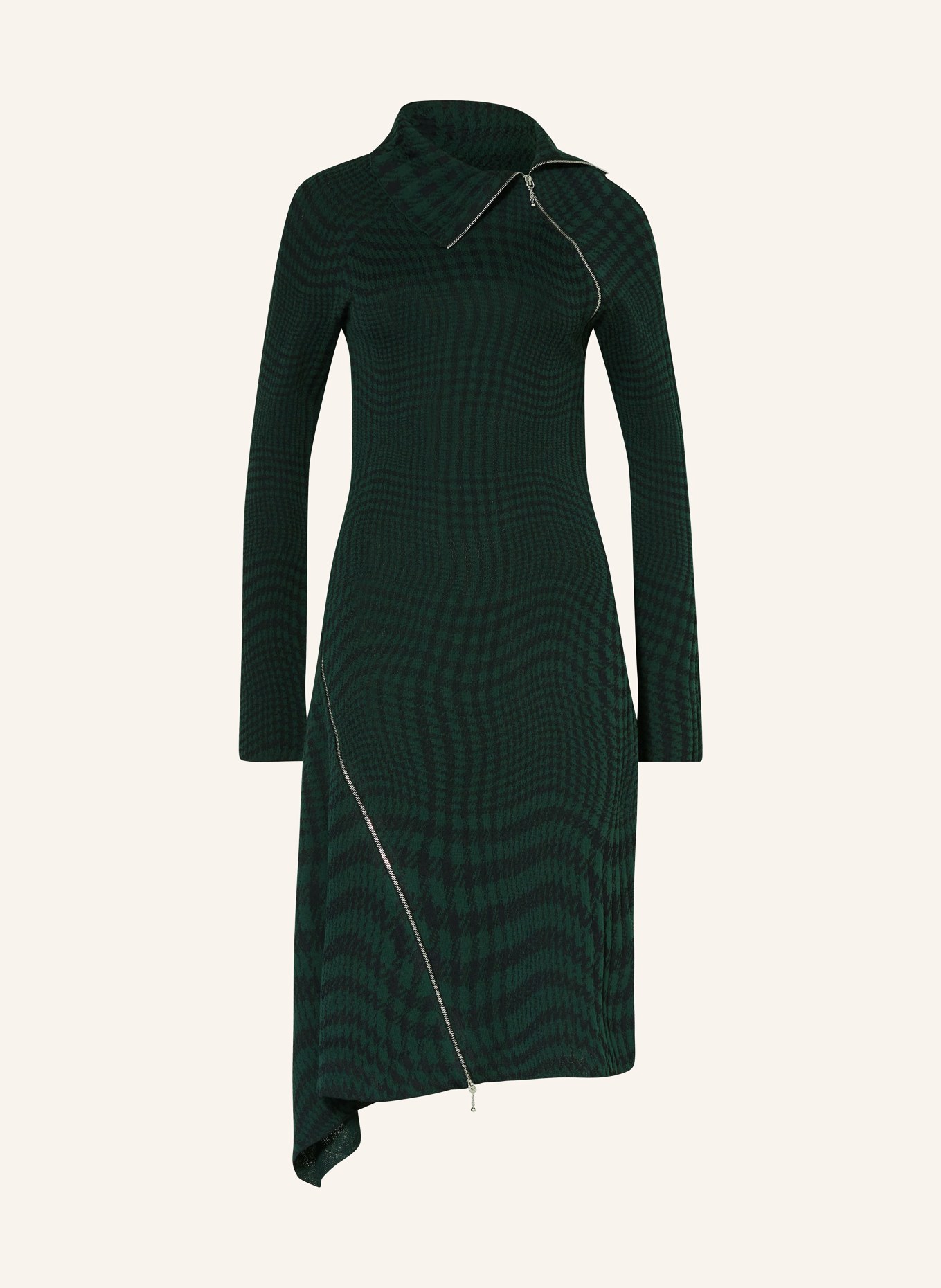 BURBERRY Pletené šaty, Barva: TMAVĚ ZELENÁ/ TMAVĚ MODRÁ (Obrázek 1)