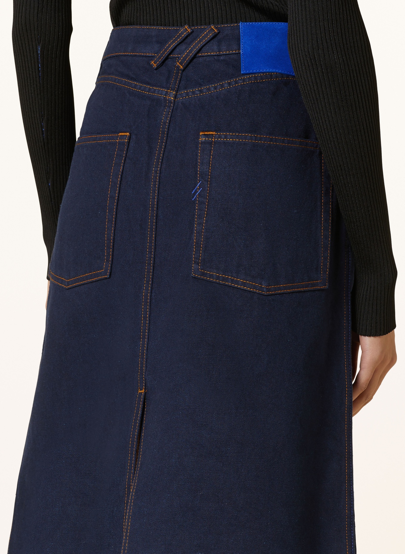 BURBERRY Denim skirt, Color: A1503 INDIGO BLUE (Image 5)