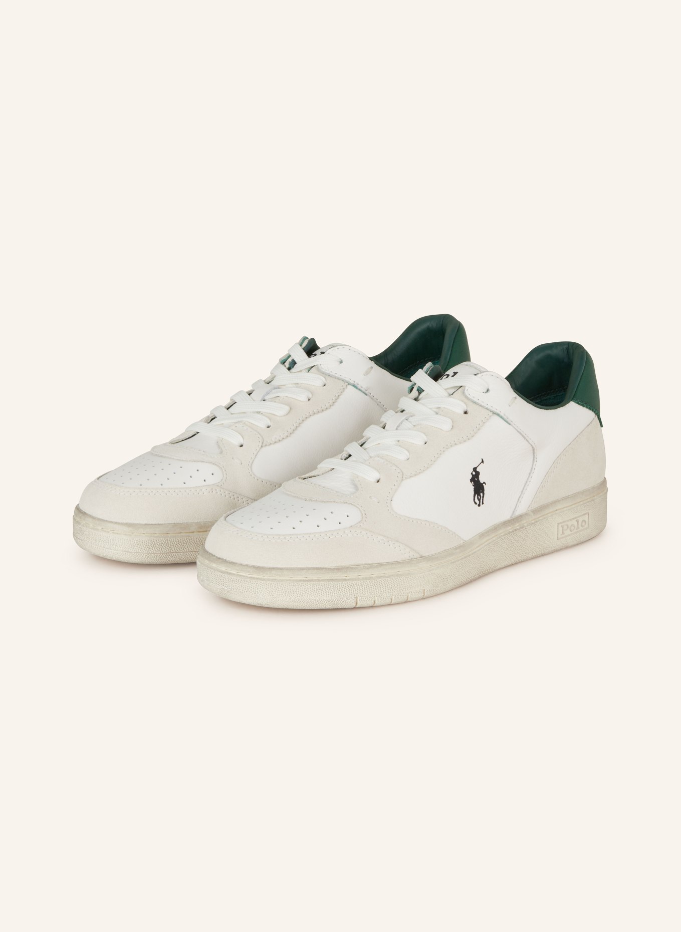 POLO RALPH LAUREN Sneakers, Color: WHITE/ LIGHT GRAY (Image 1)