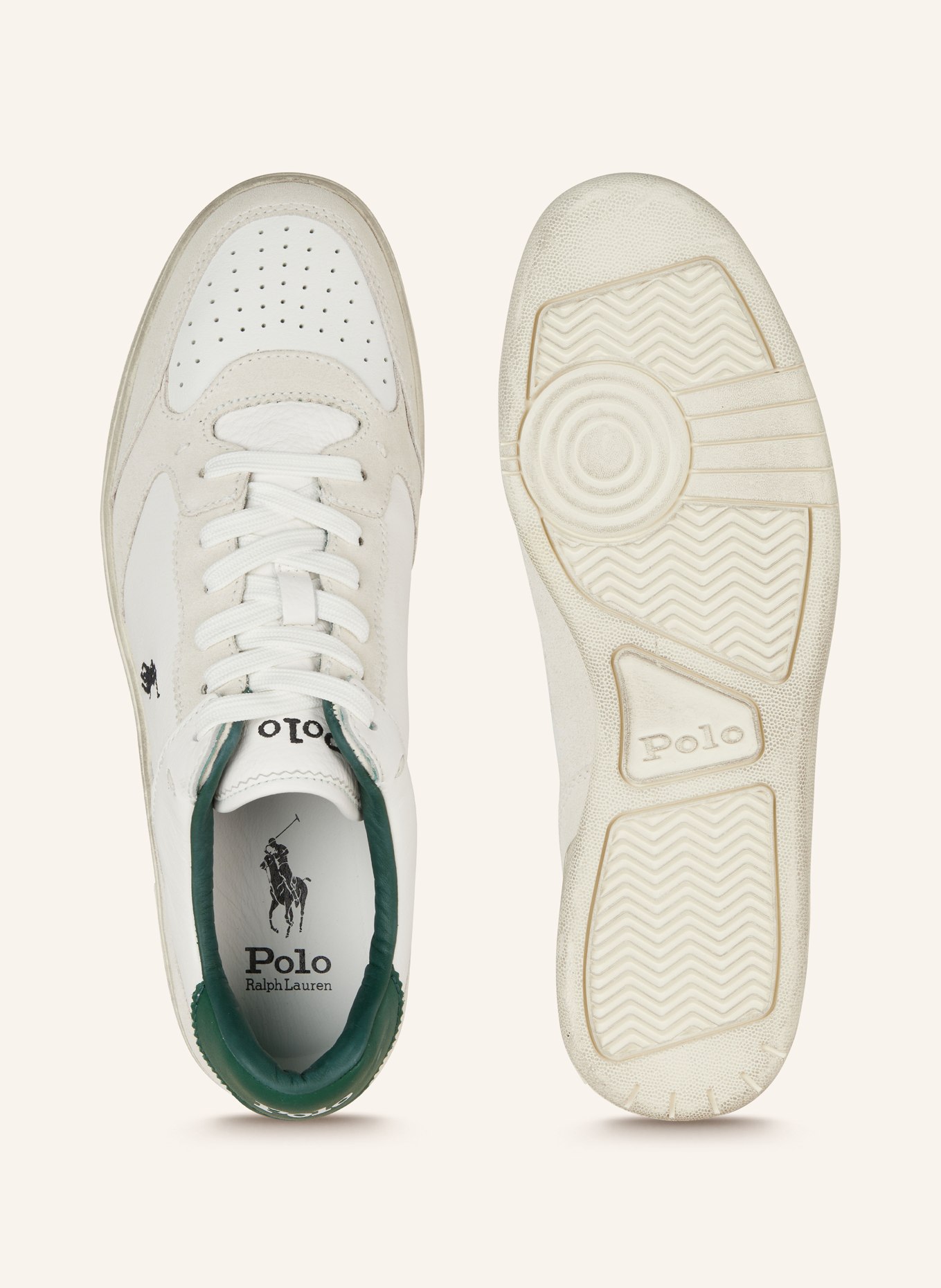 POLO RALPH LAUREN Sneaker, Farbe: WEISS/ HELLGRAU (Bild 5)
