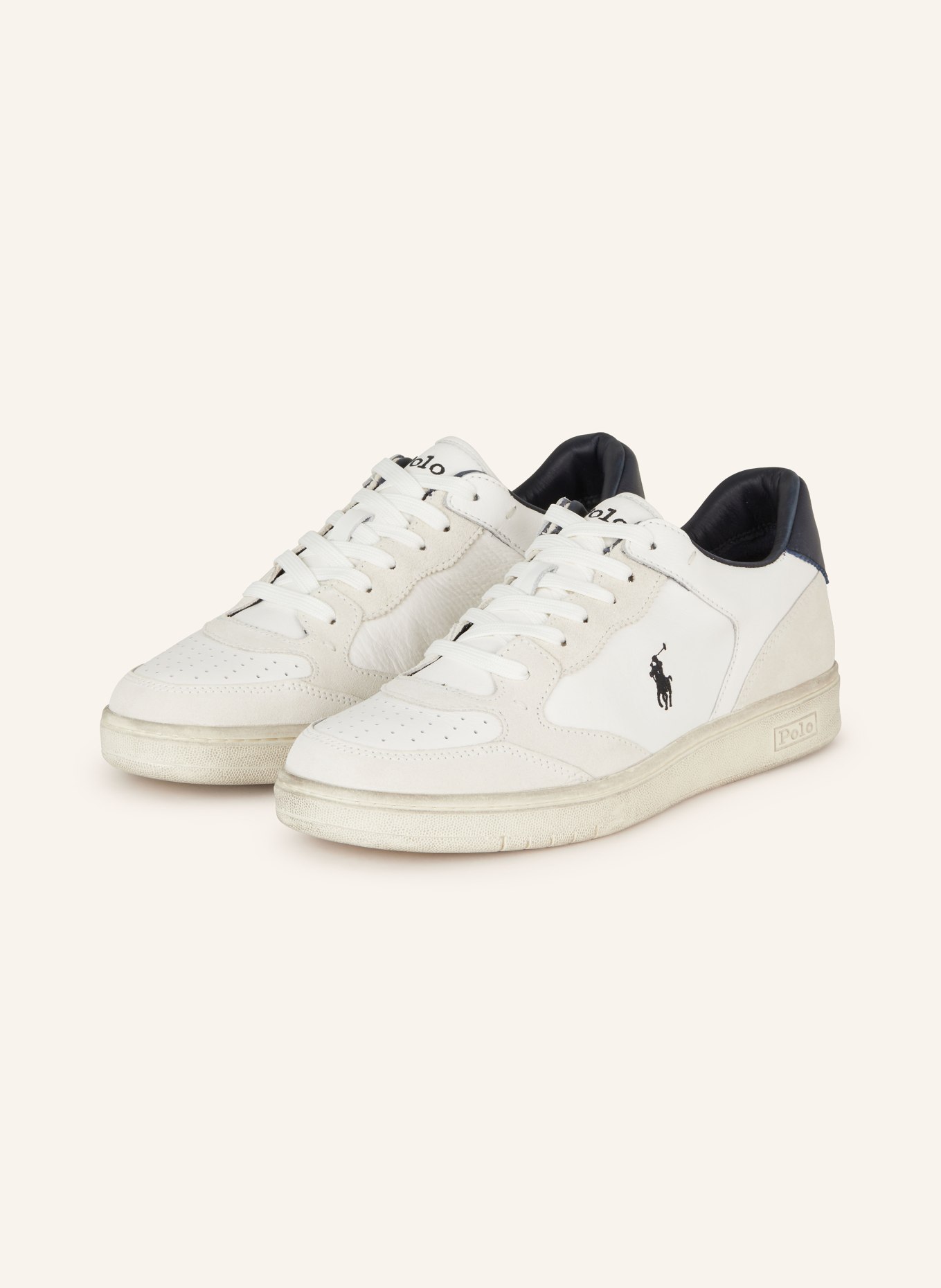 POLO RALPH LAUREN Sneakers, Color: WHITE/ CREAM/ BLUE (Image 1)