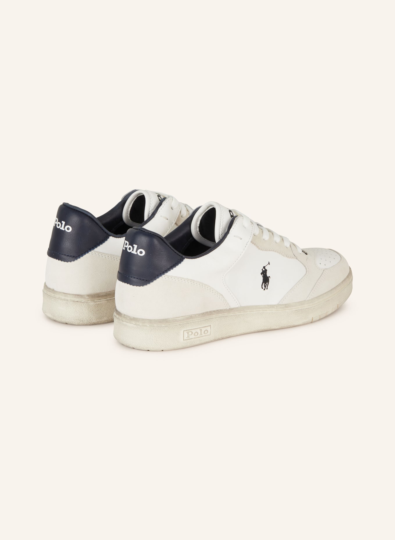 POLO RALPH LAUREN Sneaker, Farbe: WEISS/ CREME/ BLAU (Bild 2)