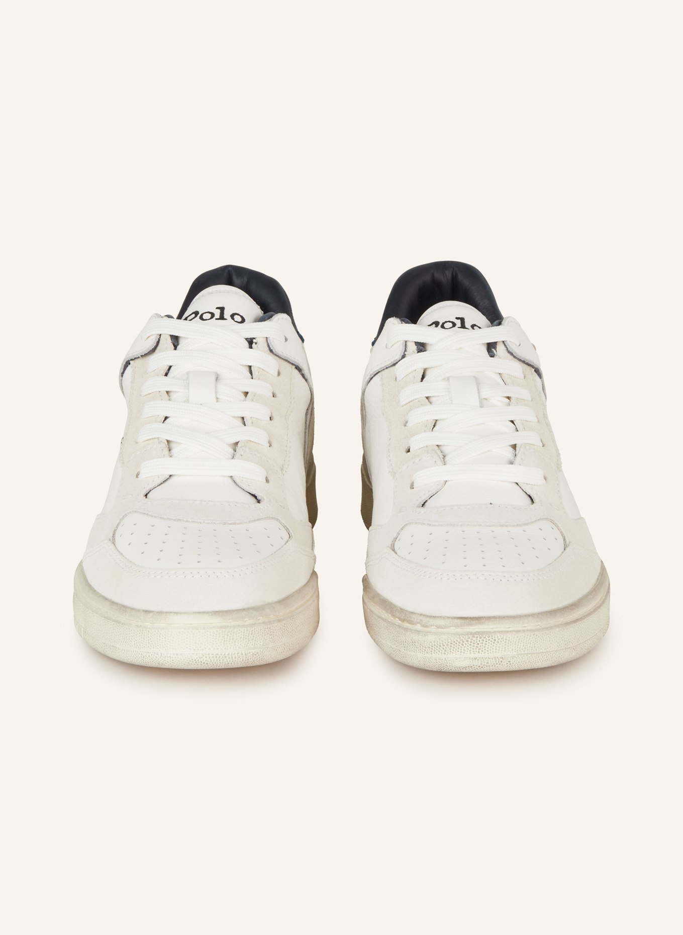 POLO RALPH LAUREN Sneaker, Farbe: WEISS/ CREME/ BLAU (Bild 3)