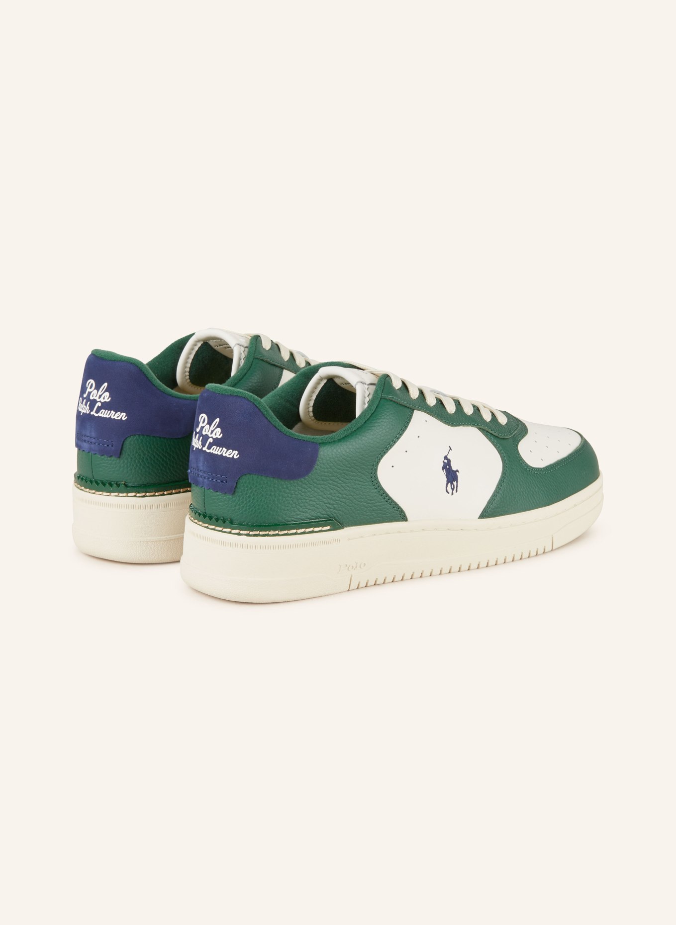 POLO RALPH LAUREN Sneakers MASTERS COURT, Color: WHITE/ DARK GREEN/ DARK BLUE (Image 2)