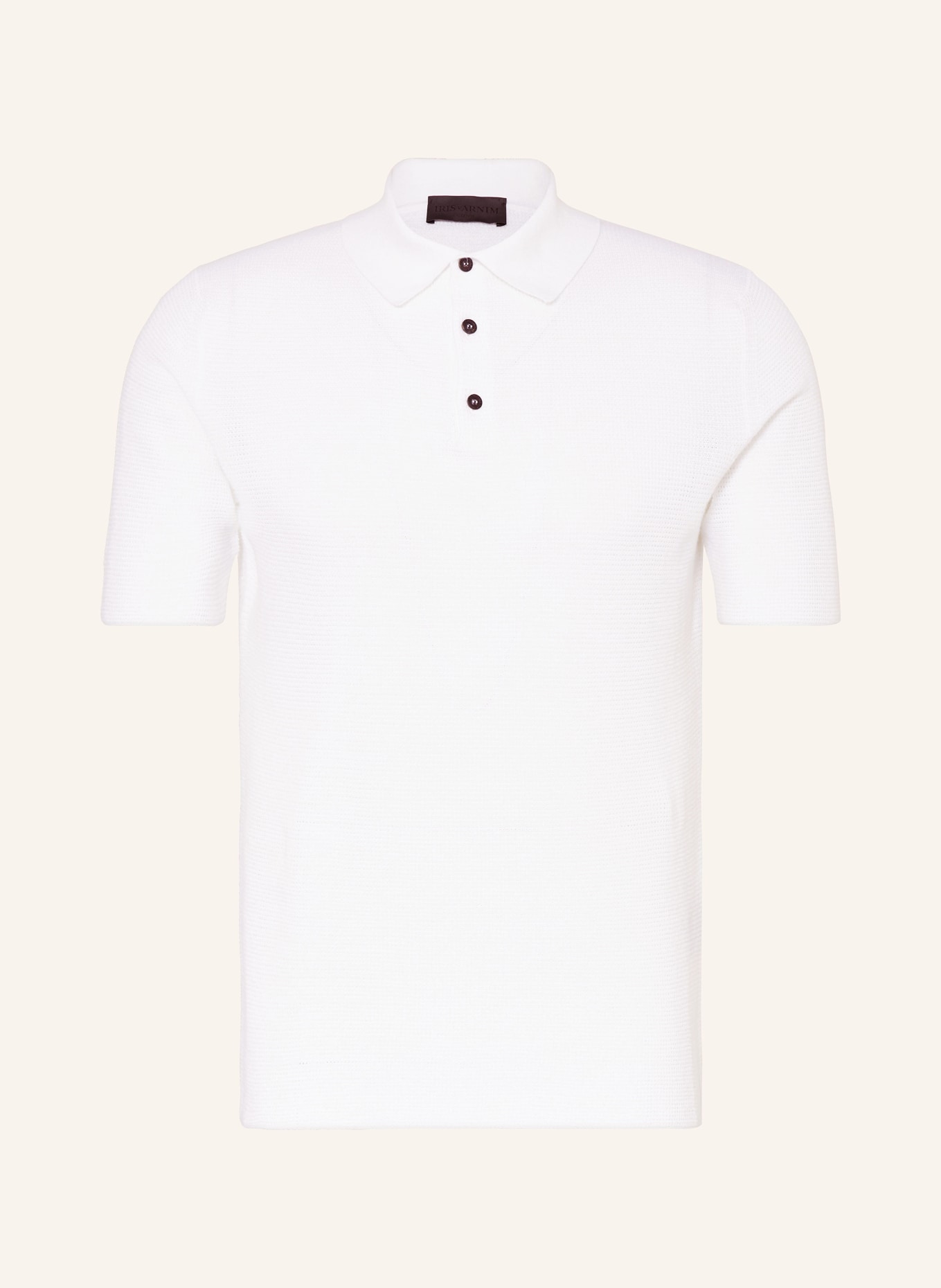 IRIS von ARNIM Knitted polo shirt PASQUAL, Color: WHITE (Image 1)