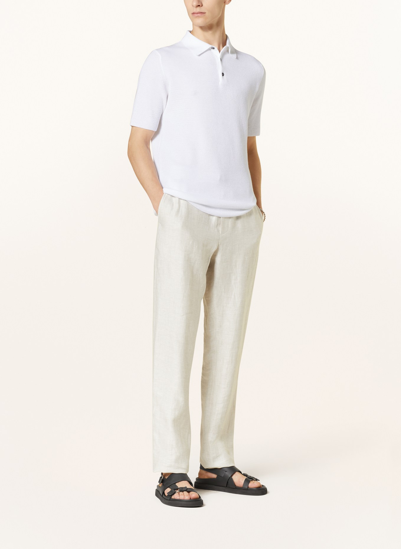 IRIS von ARNIM Knitted polo shirt PASQUAL, Color: WHITE (Image 2)