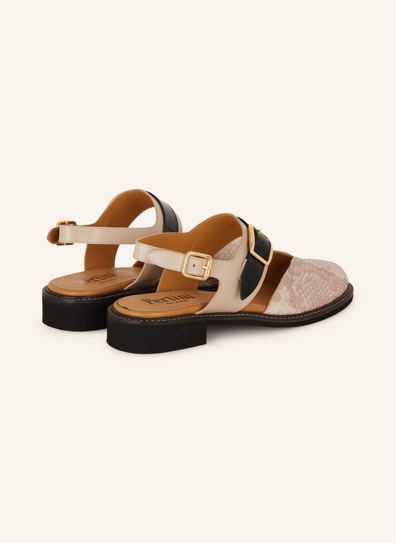 Pertini Sandals, Color: BLACK/ ROSE (Image 2)