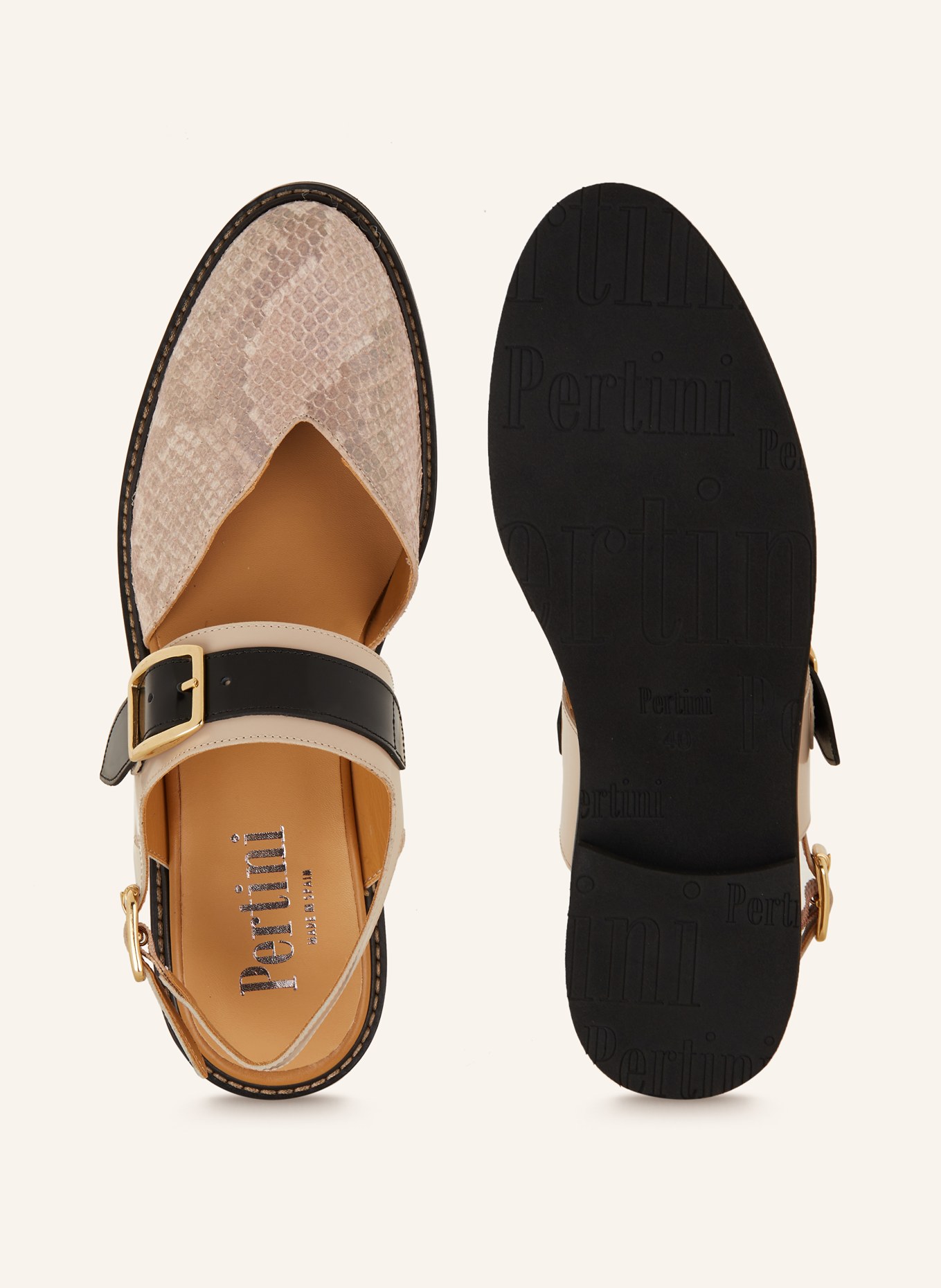 Pertini Sandals, Color: BLACK/ ROSE (Image 5)