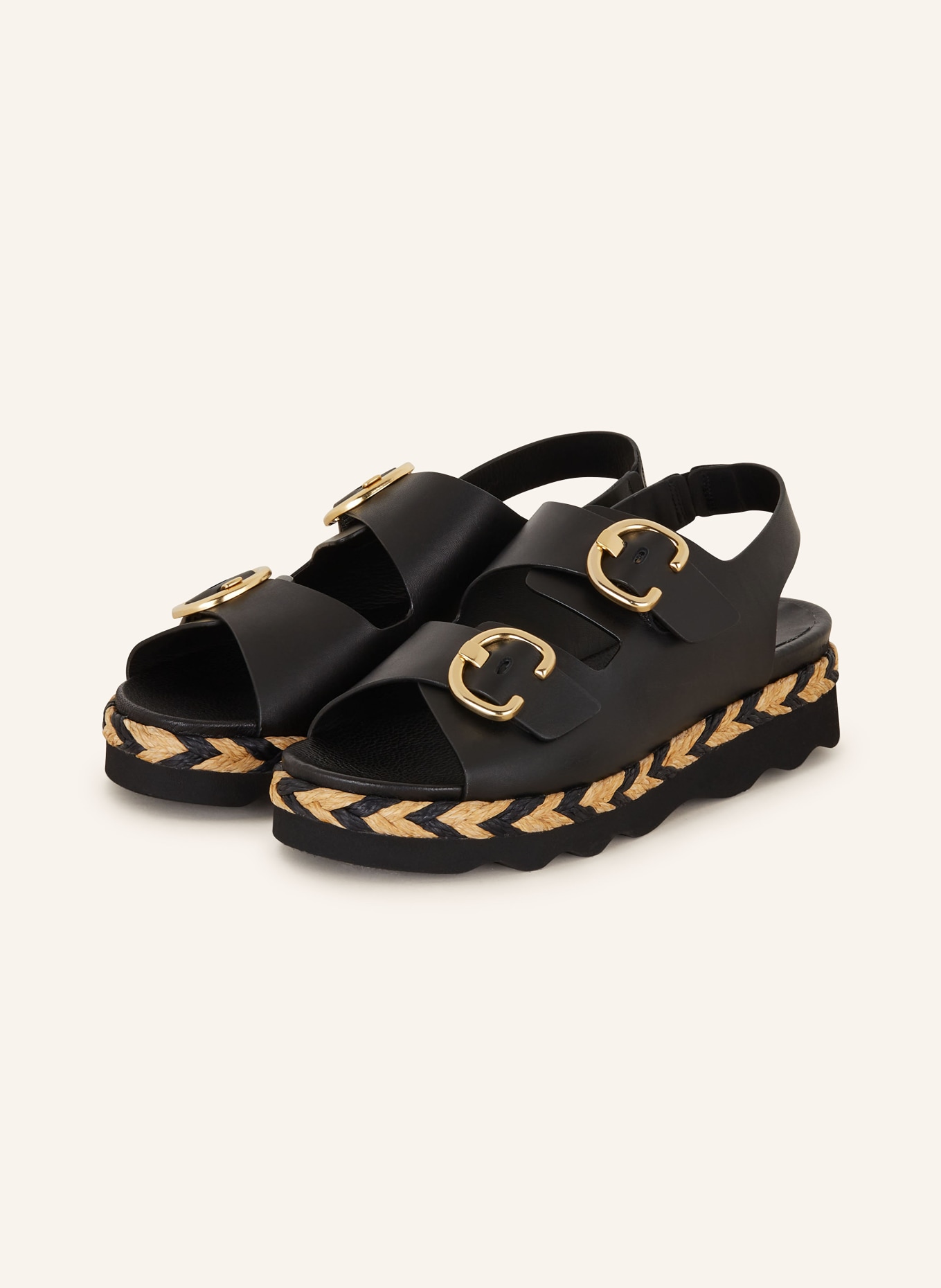 Pertini Platform sandals, Color: BLACK (Image 1)