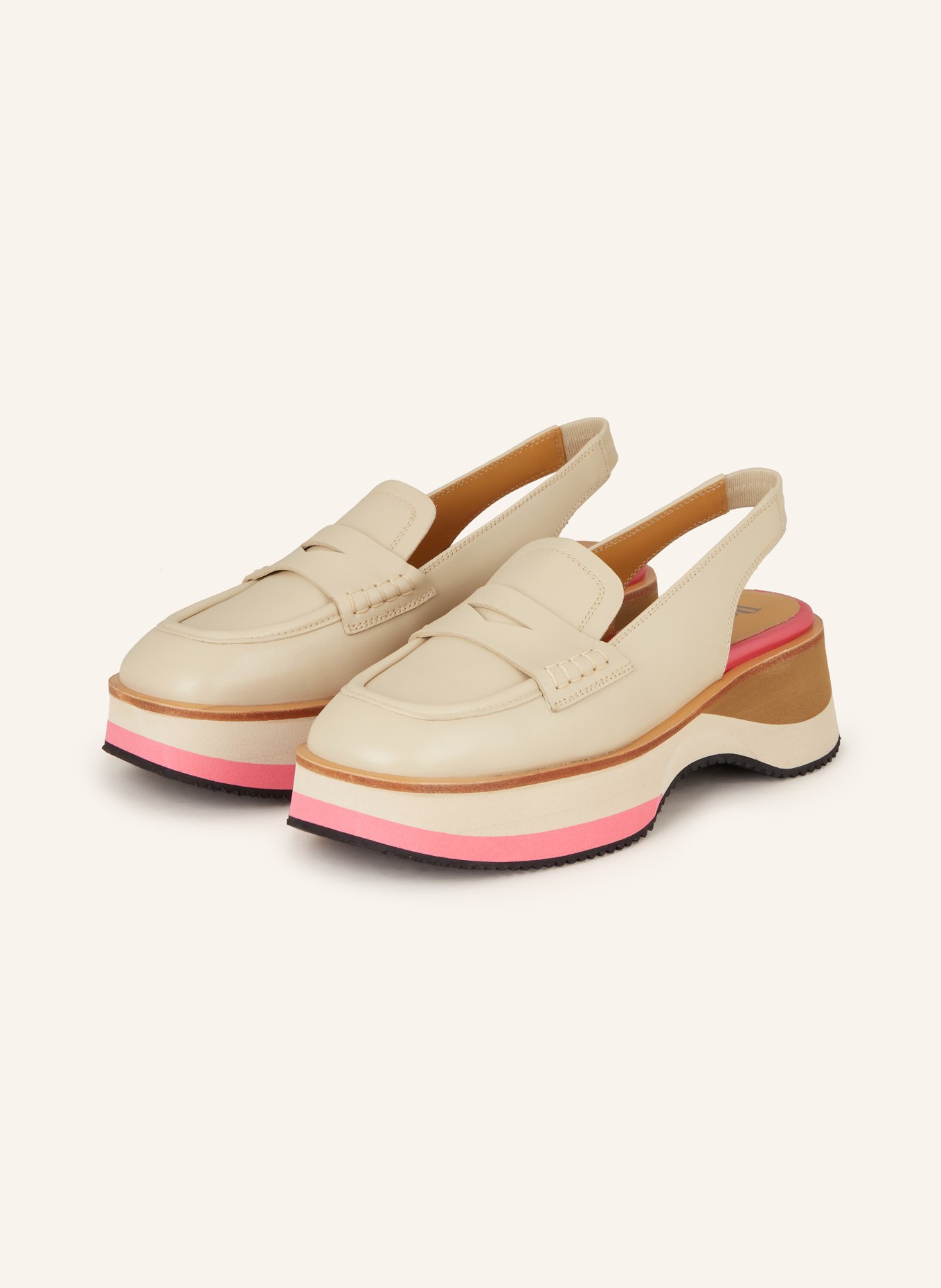 Pertini Penny loafers, Kolor: BEŻOWY (Obrazek 1)
