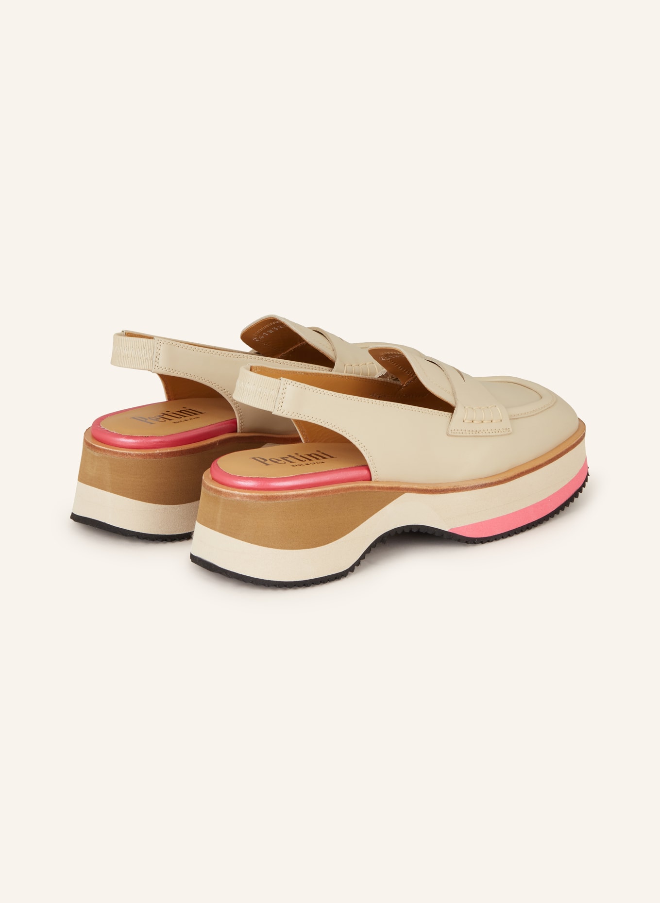 Pertini Penny loafers, Color: BEIGE (Image 2)