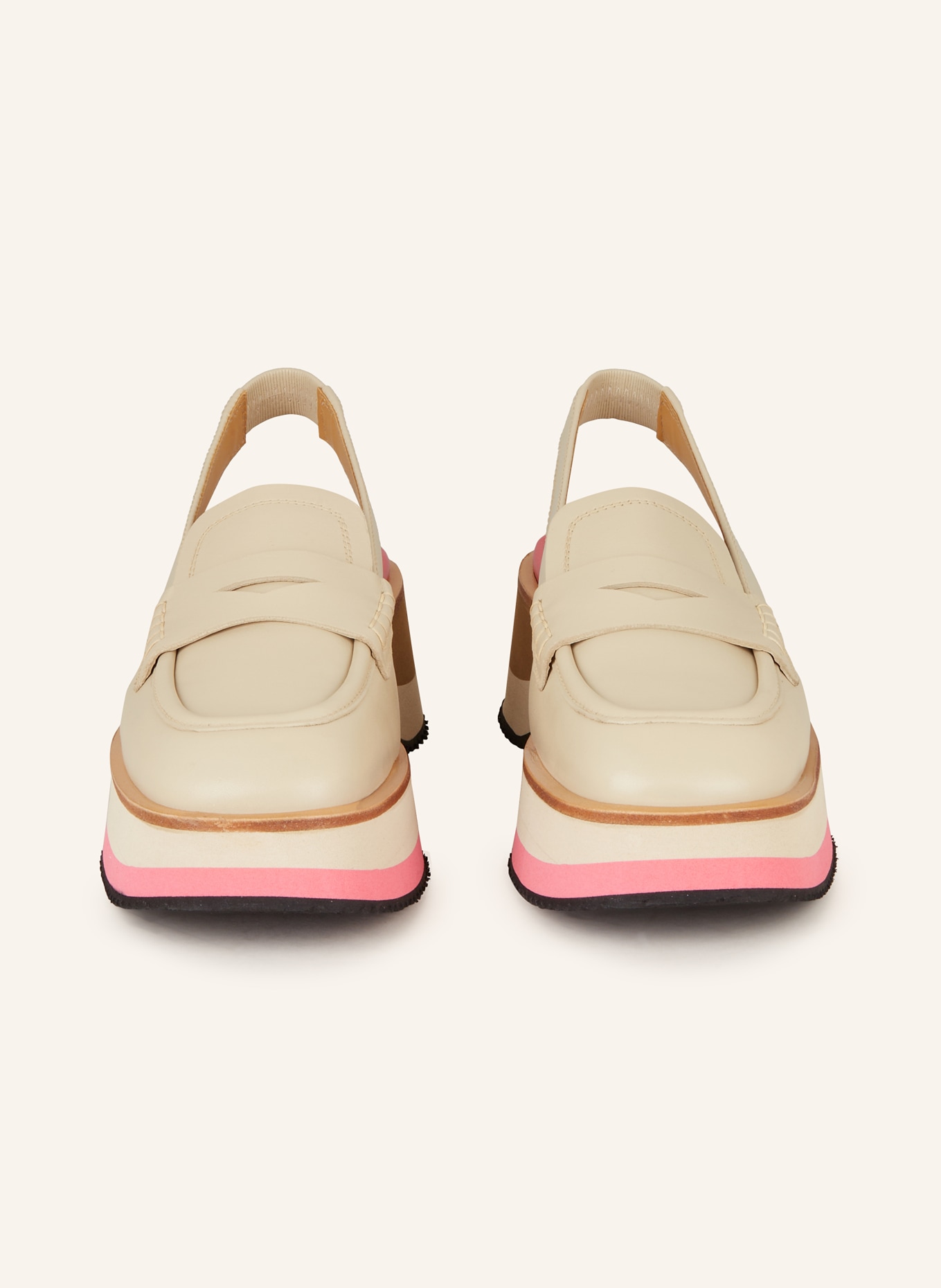 Pertini Penny loafers, Color: BEIGE (Image 3)