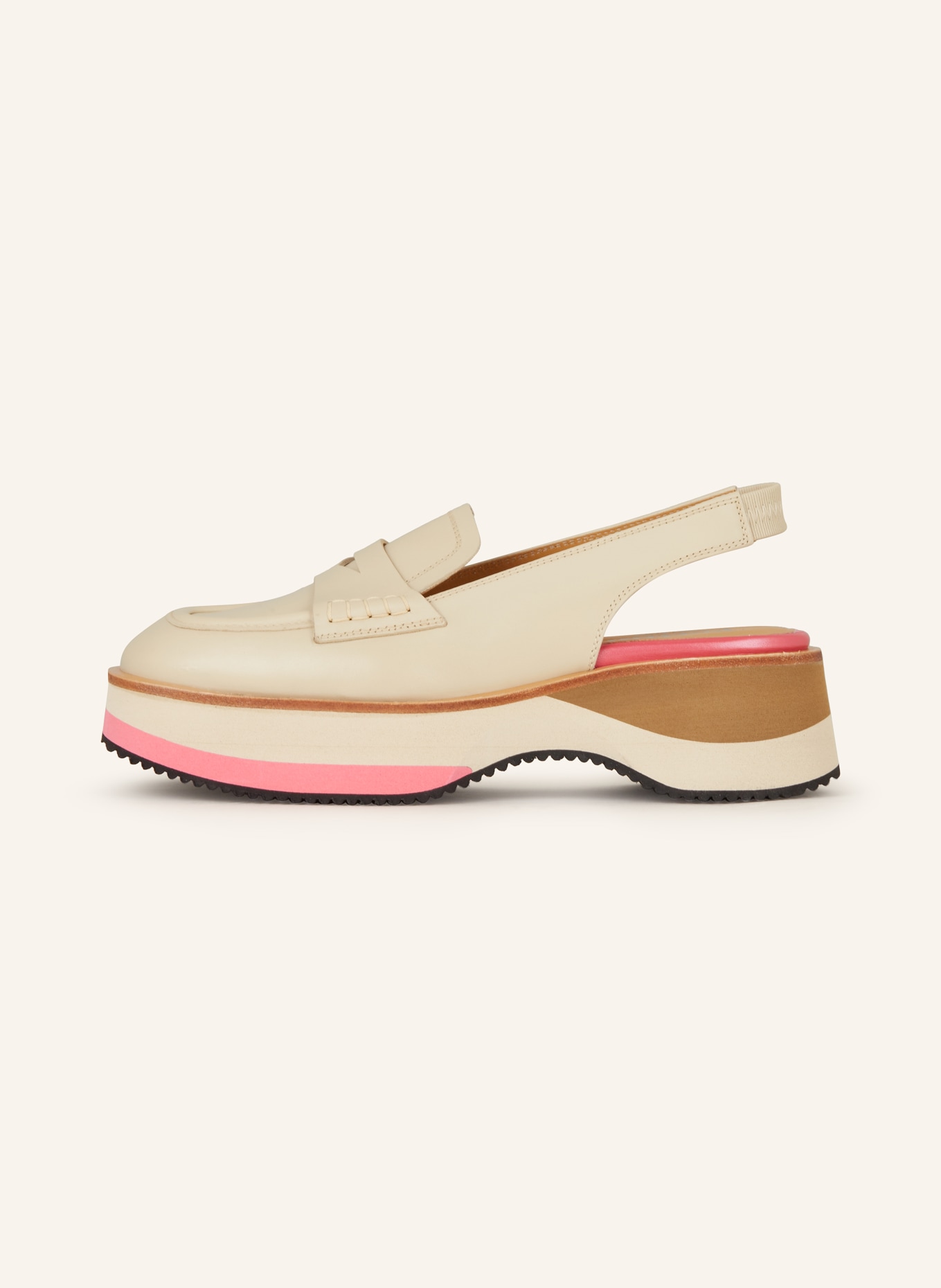 Pertini Penny loafers, Color: BEIGE (Image 4)
