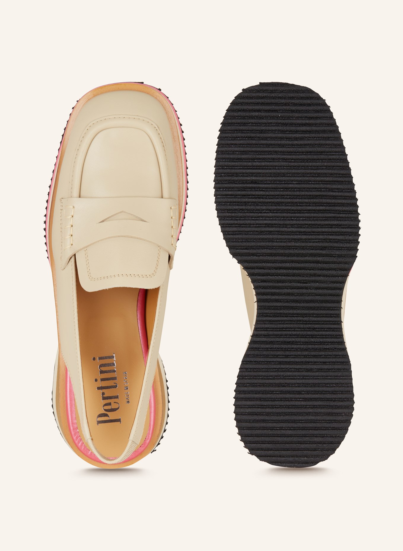 Pertini Penny loafers, Color: BEIGE (Image 5)