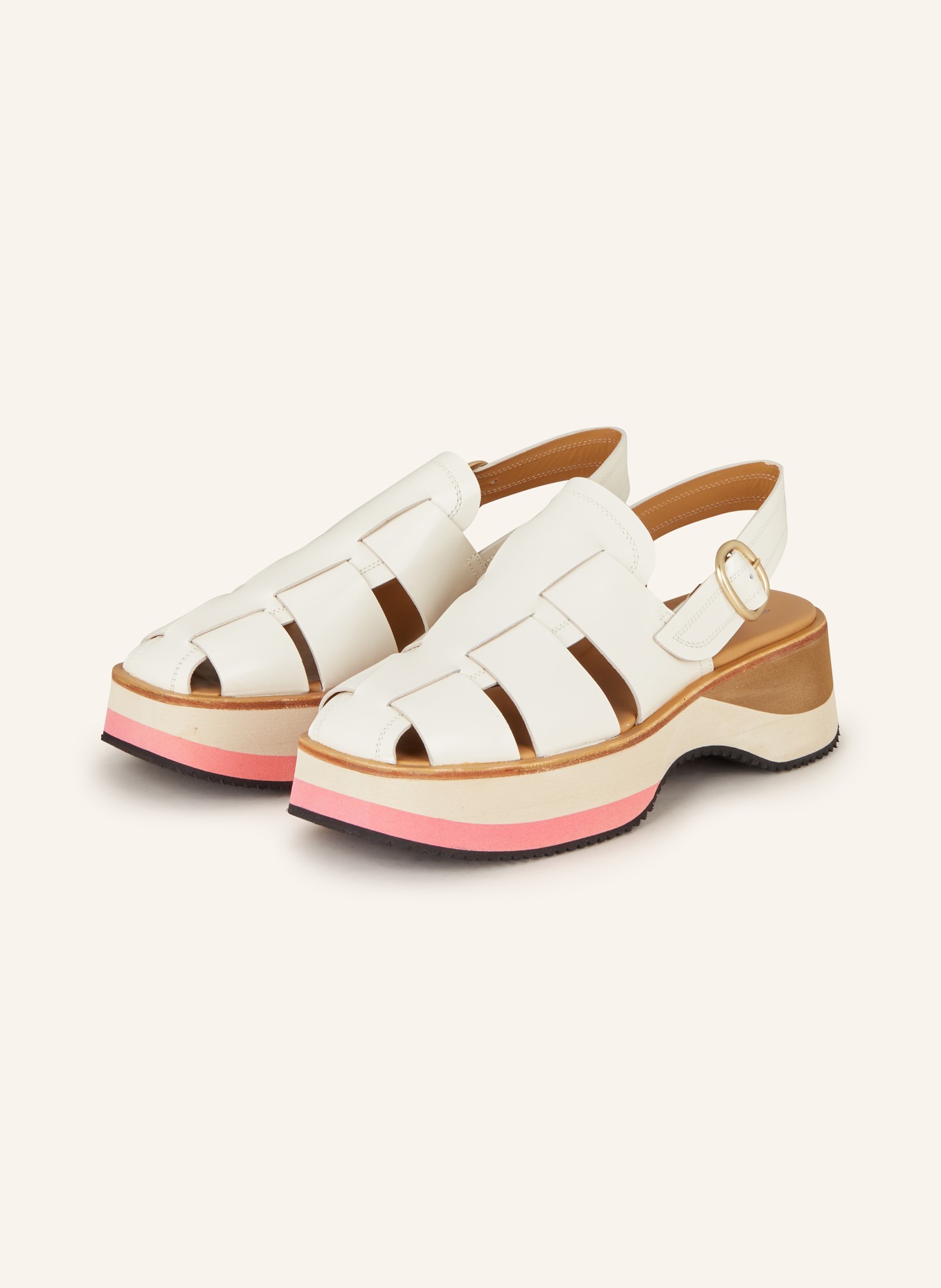 Pertini Platform sandals, Color: CREAM (Image 1)