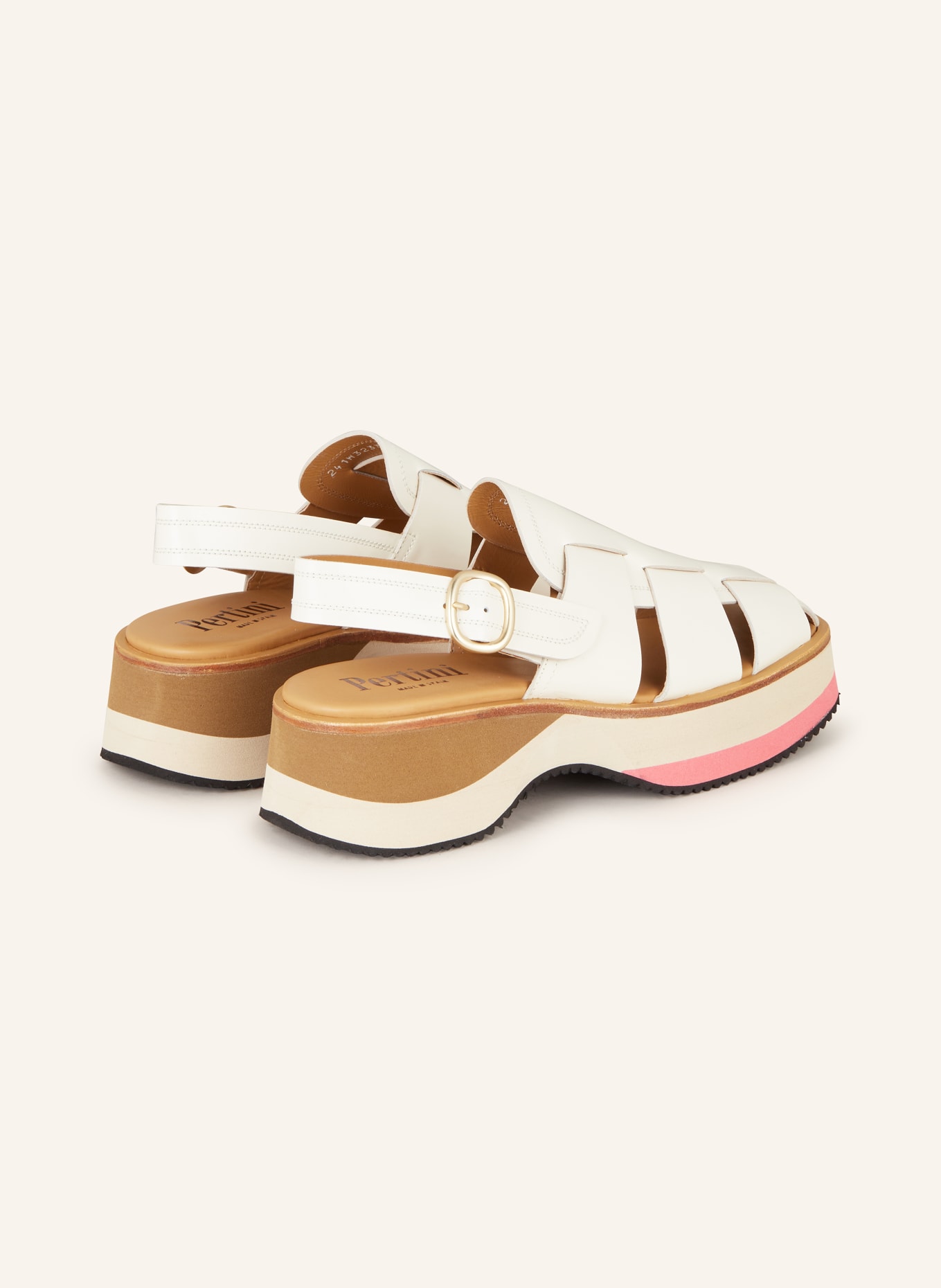 Pertini Platform sandals, Color: CREAM (Image 2)