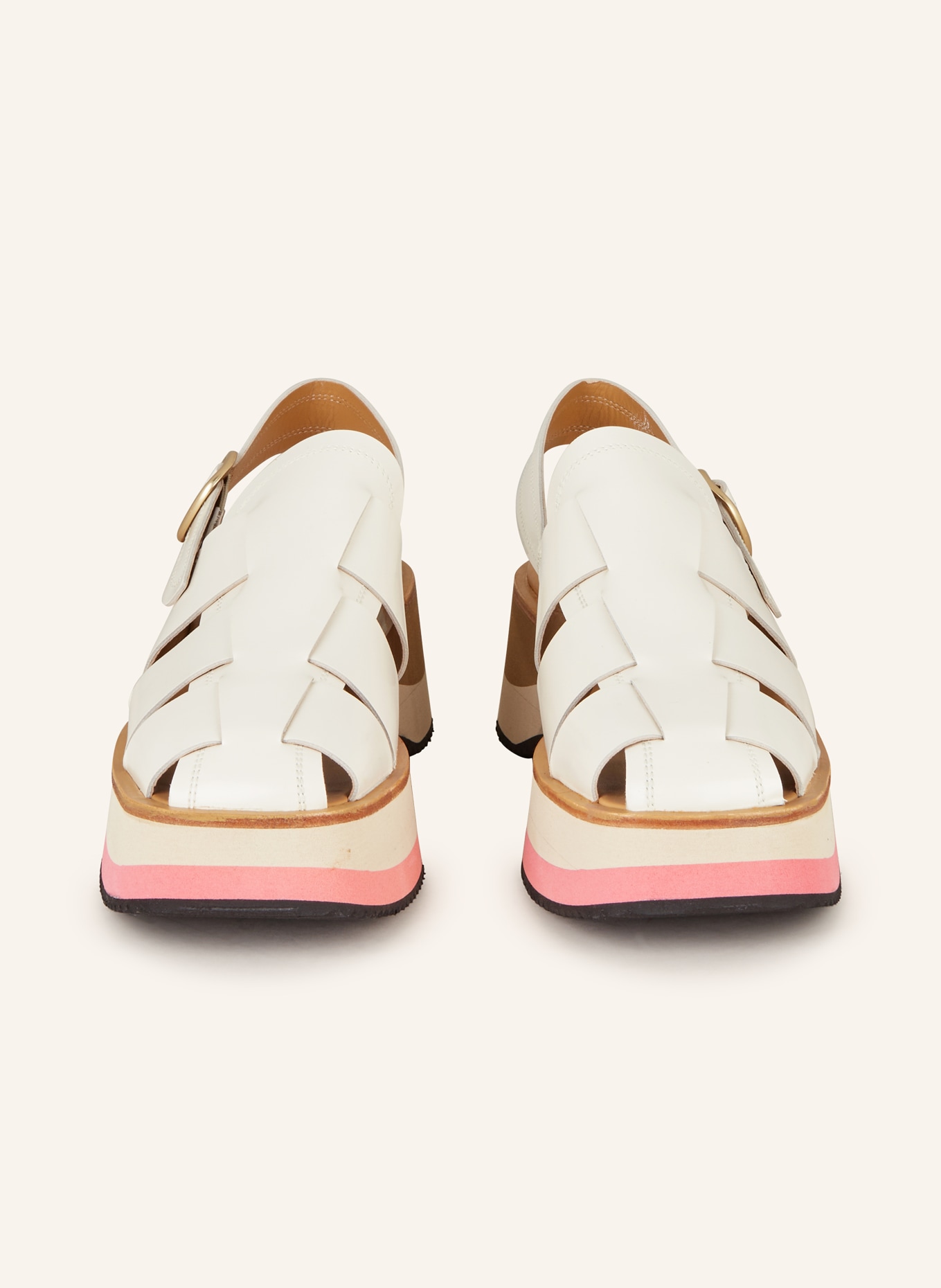 Pertini Platform sandals, Color: CREAM (Image 3)