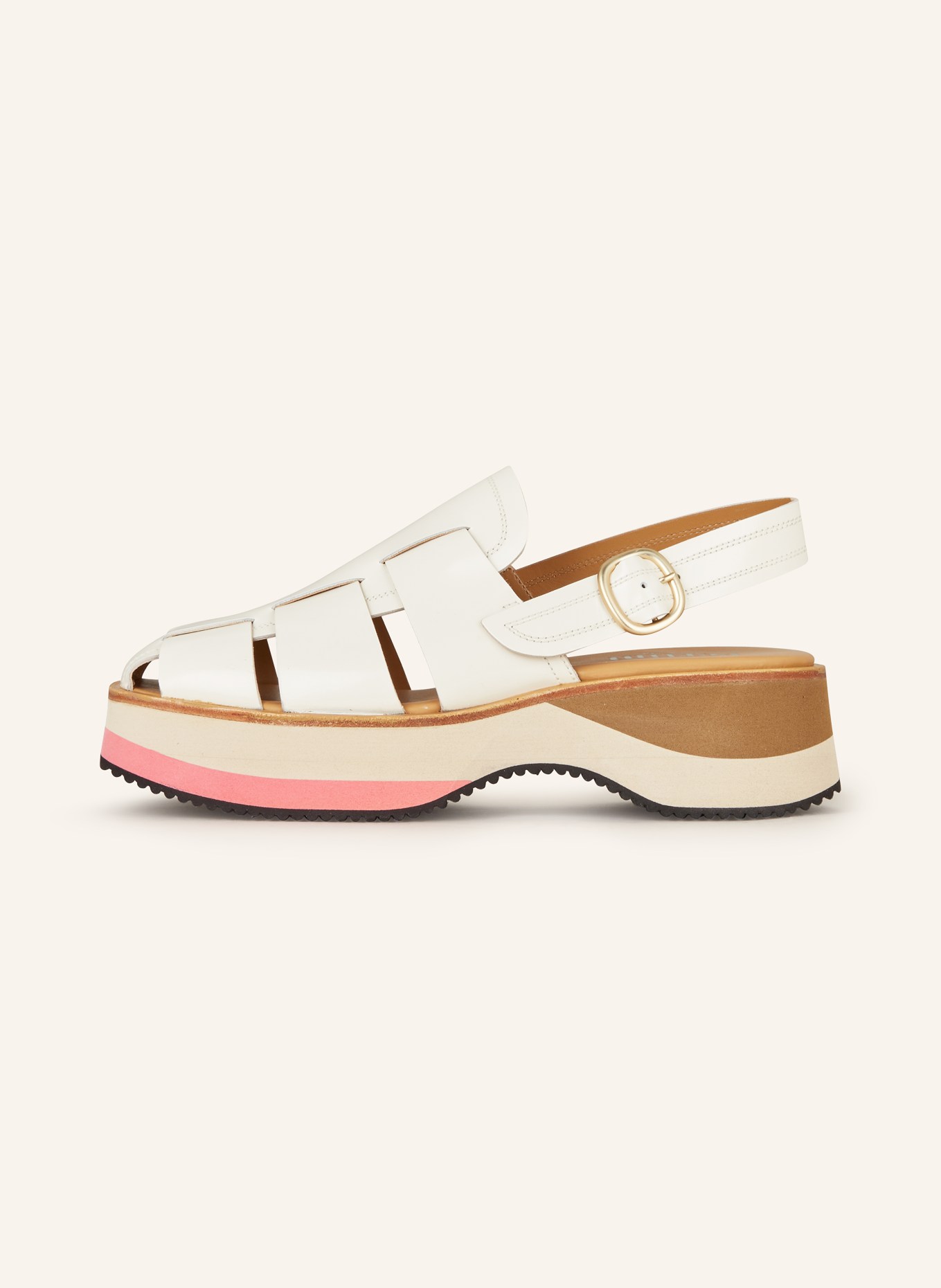 Pertini Platform sandals, Color: CREAM (Image 4)