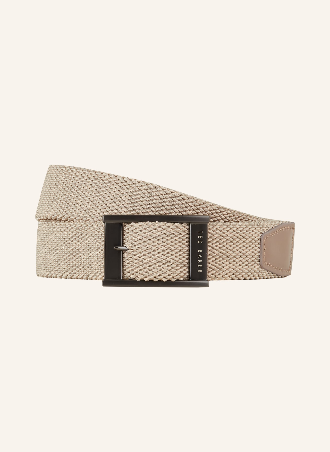 TED BAKER Braided belt COLUMMM reversible, Color: LIGHT BROWN/ GREEN (Image 2)