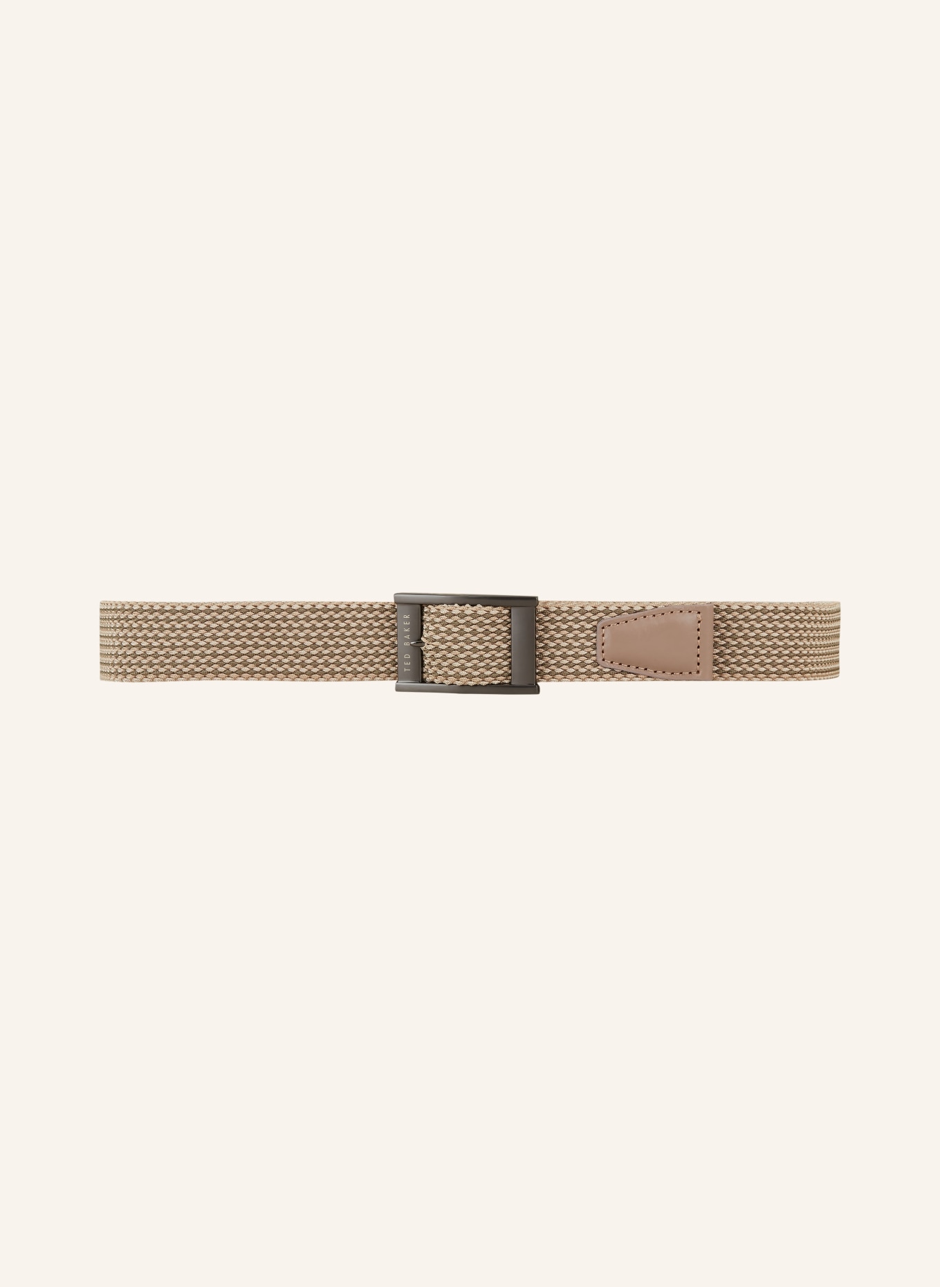TED BAKER Braided belt COLUMMM reversible, Color: LIGHT BROWN/ GREEN (Image 3)