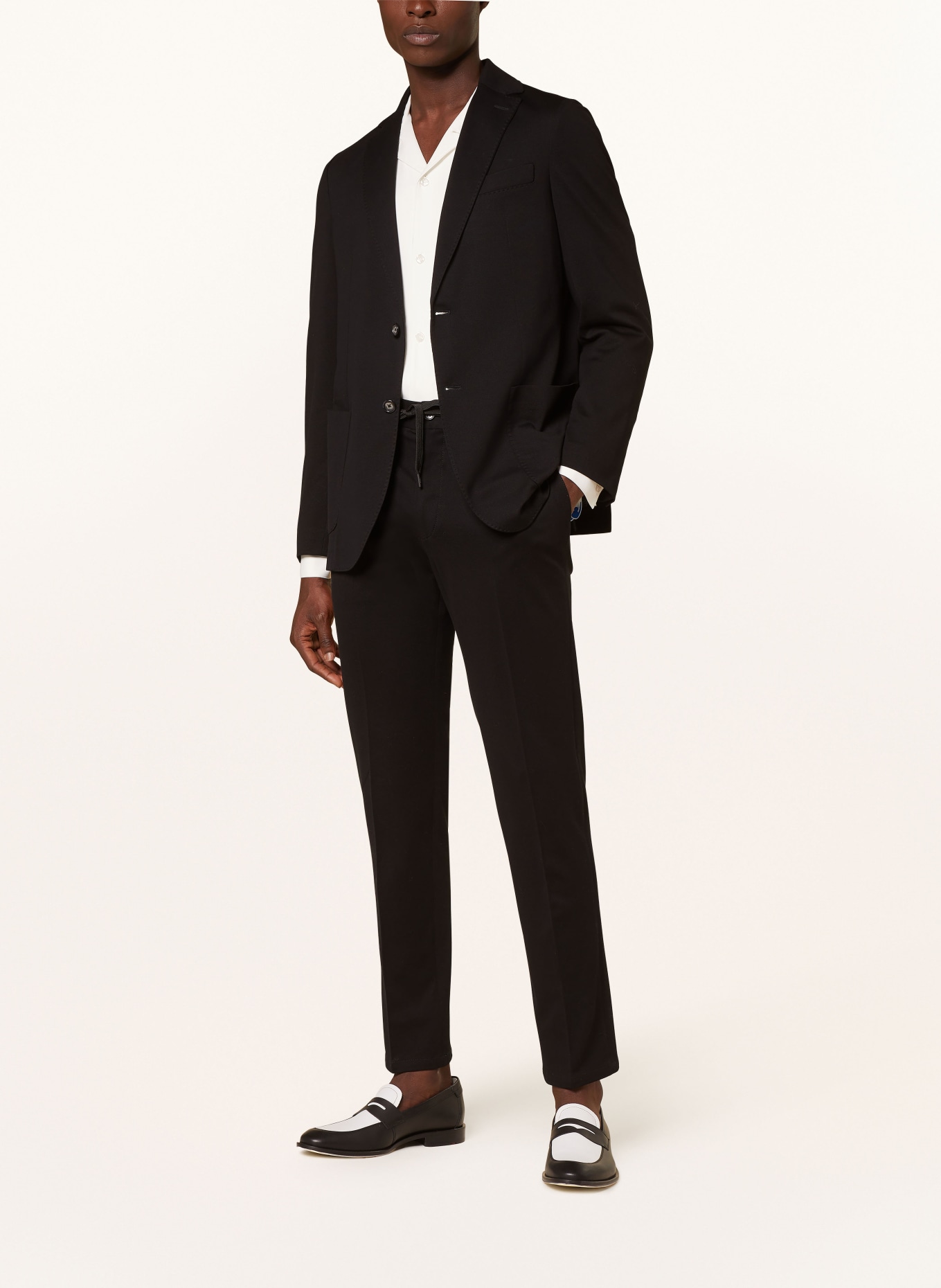 CIRCOLO 1901 Suit trousers in jogger style slim fit, Color: 001 NERO (Image 2)