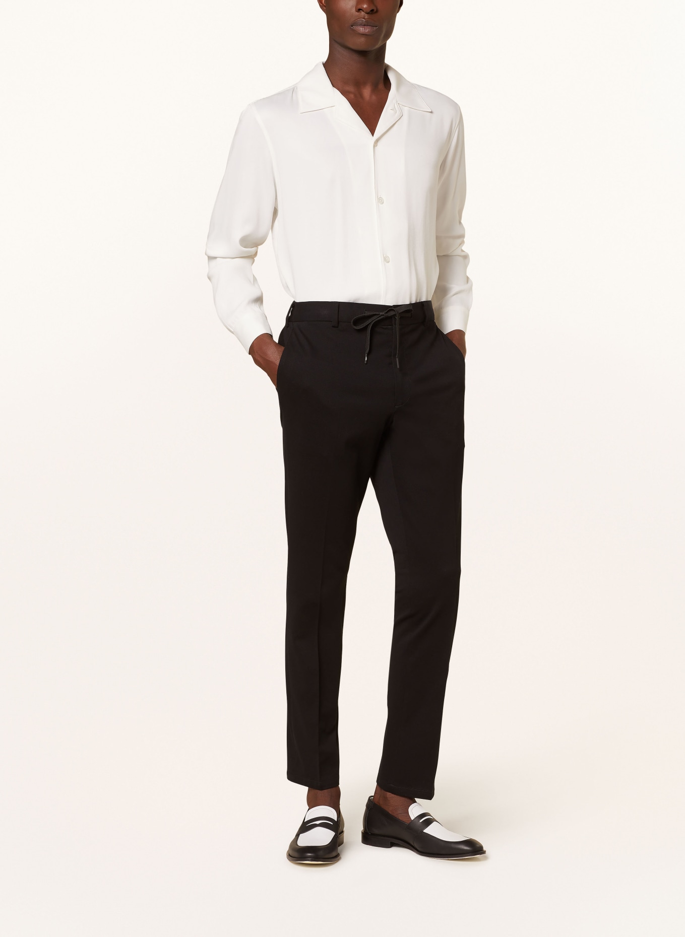 CIRCOLO 1901 Suit trousers in jogger style slim fit, Color: 001 NERO (Image 3)