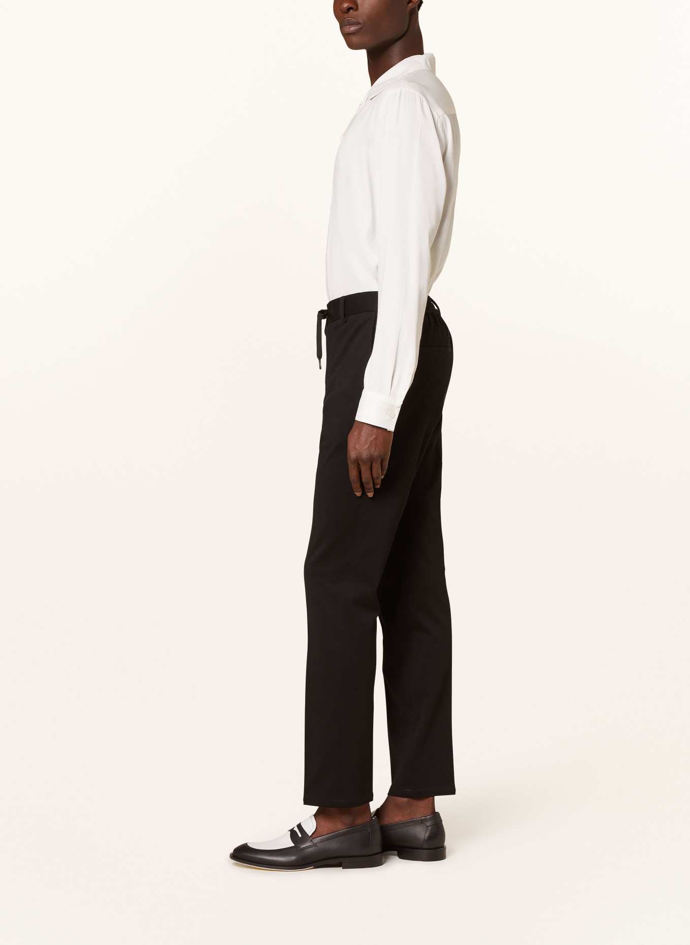 CIRCOLO 1901 Spodnie garniturowe w stylu joggersów slim fit, Kolor: 001 NERO (Obrazek 5)