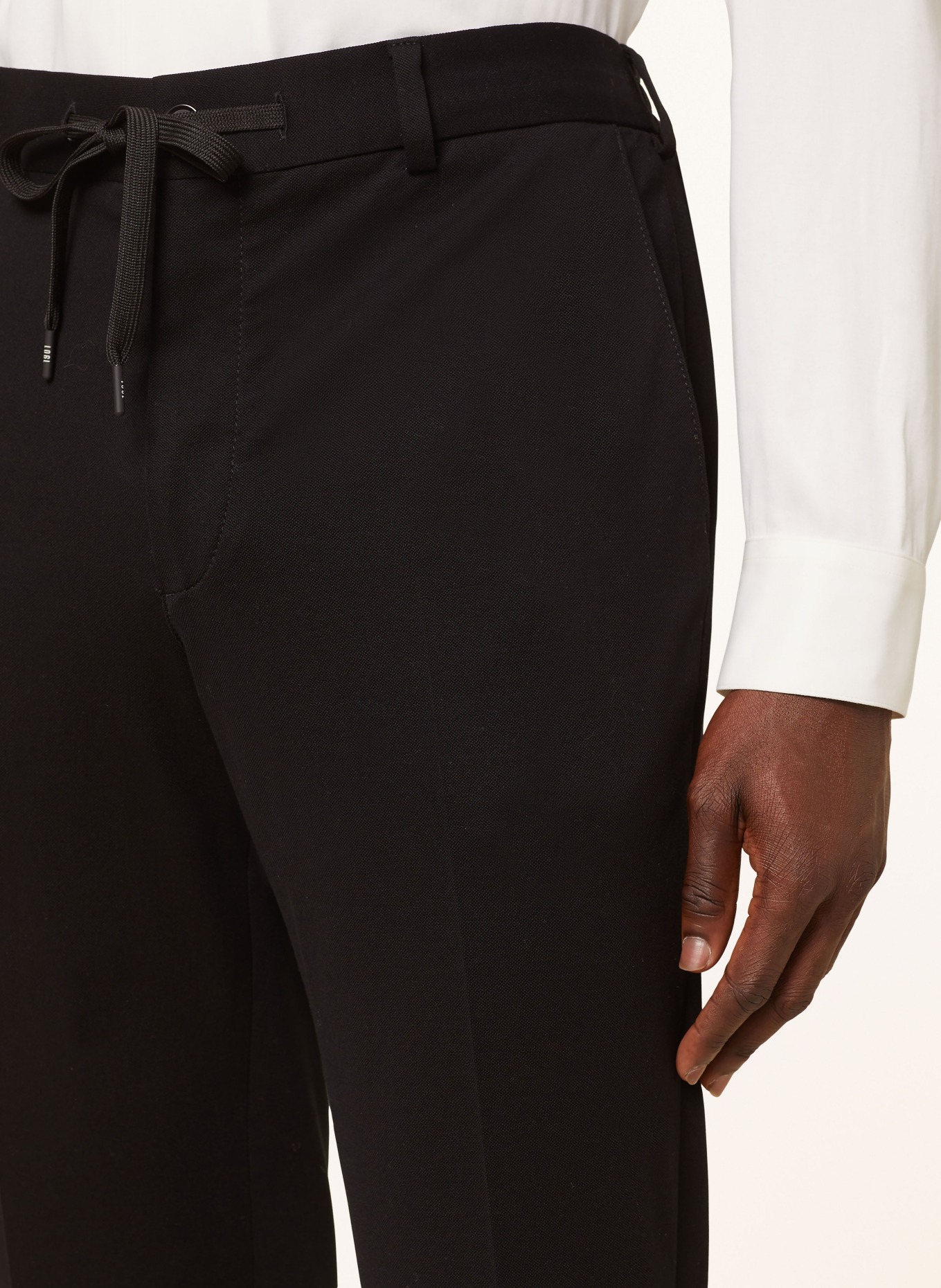 CIRCOLO 1901 Spodnie garniturowe w stylu joggersów slim fit, Kolor: 001 NERO (Obrazek 6)