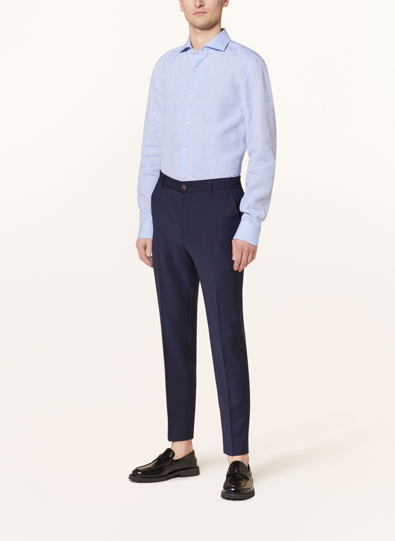 BOSS Leinenhemd HANK Slim Fit, Farbe: HELLBLAU (Bild 2)