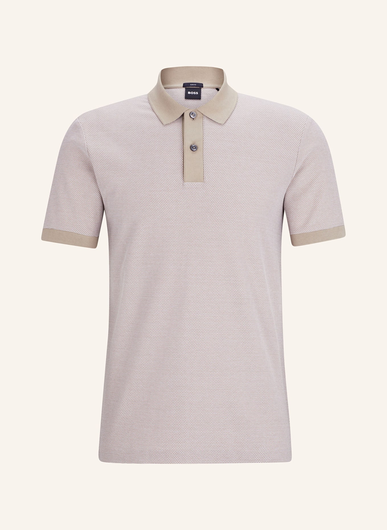 BOSS Piqué-Poloshirt PHILLIPSON Slim Fit, Farbe: BEIGE (Bild 1)