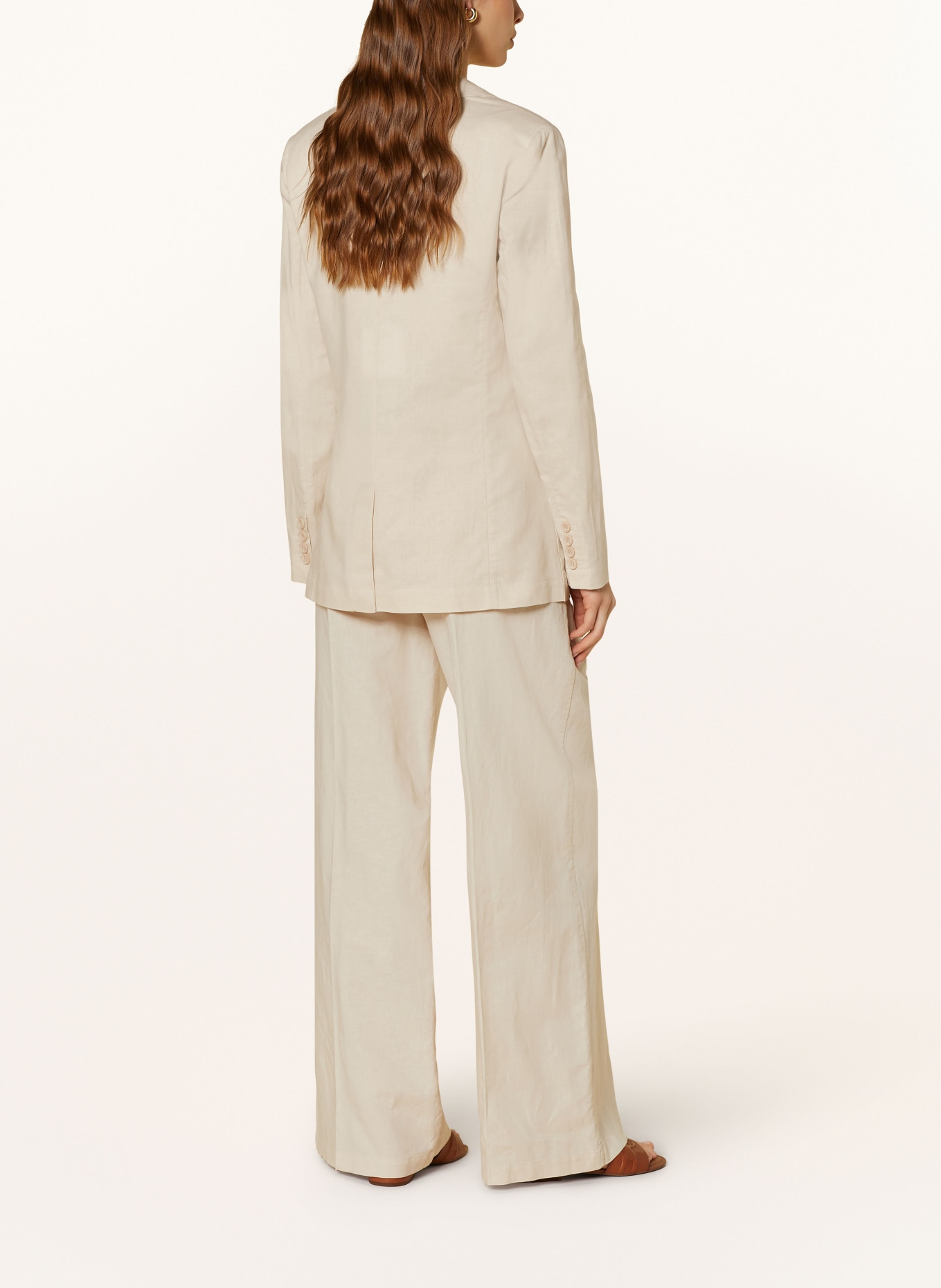 HERZEN'S ANGELEGENHEIT Blazer with linen, Color: BEIGE (Image 3)
