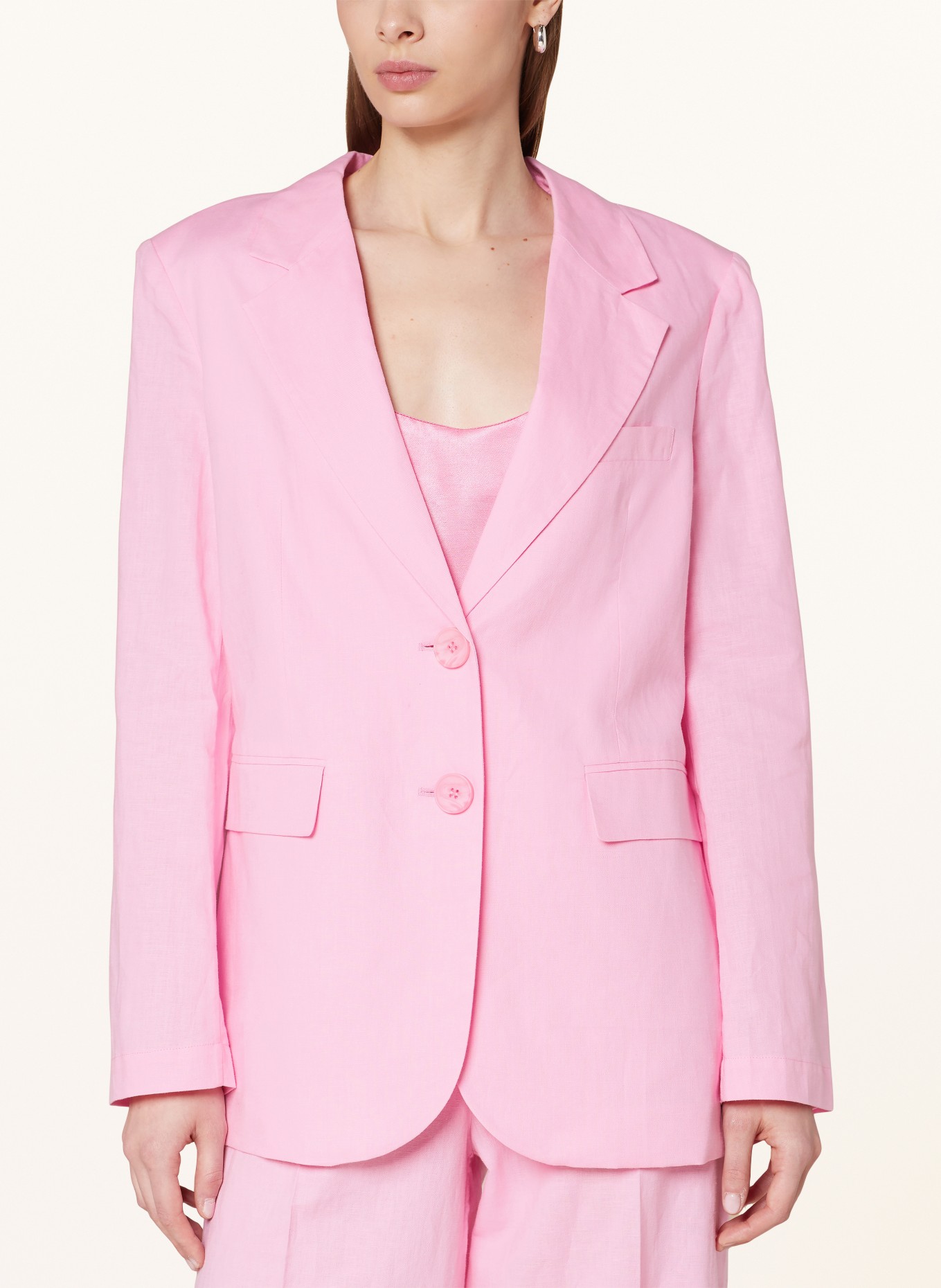 HERZEN'S ANGELEGENHEIT Blazer mit Leinen, Farbe: ROSA (Bild 4)