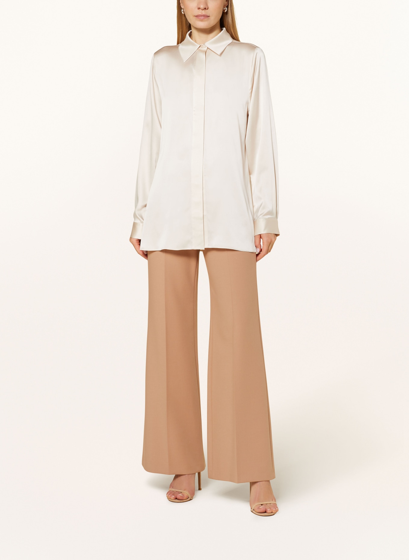 HERZEN'S ANGELEGENHEIT Shirt blouse in silk, Color: CREAM (Image 2)