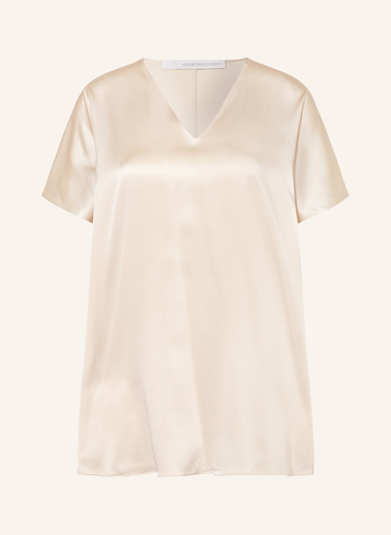 HERZEN'S ANGELEGENHEIT Shirt blouse in silk, Color: CREAM (Image 1)