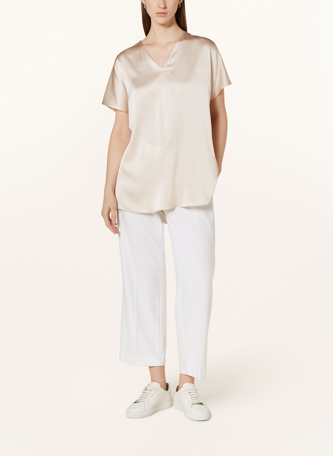 HERZEN'S ANGELEGENHEIT Shirt blouse in silk, Color: CREAM (Image 2)