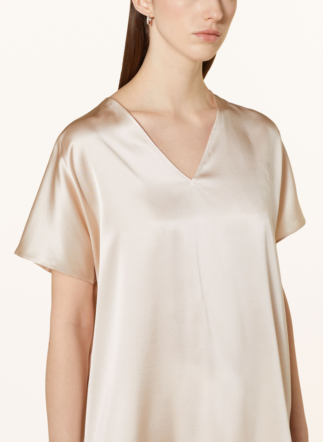 HERZEN'S ANGELEGENHEIT Shirt blouse in silk, Color: CREAM (Image 4)