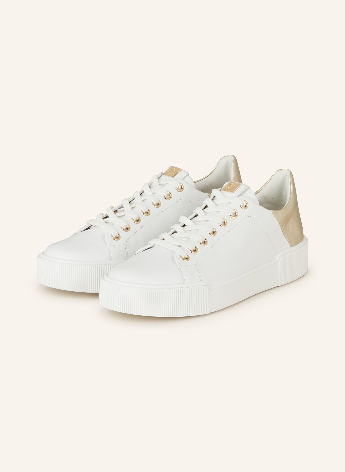 Högl Sneakers, Color: WHITE/ GOLD (Image 1)