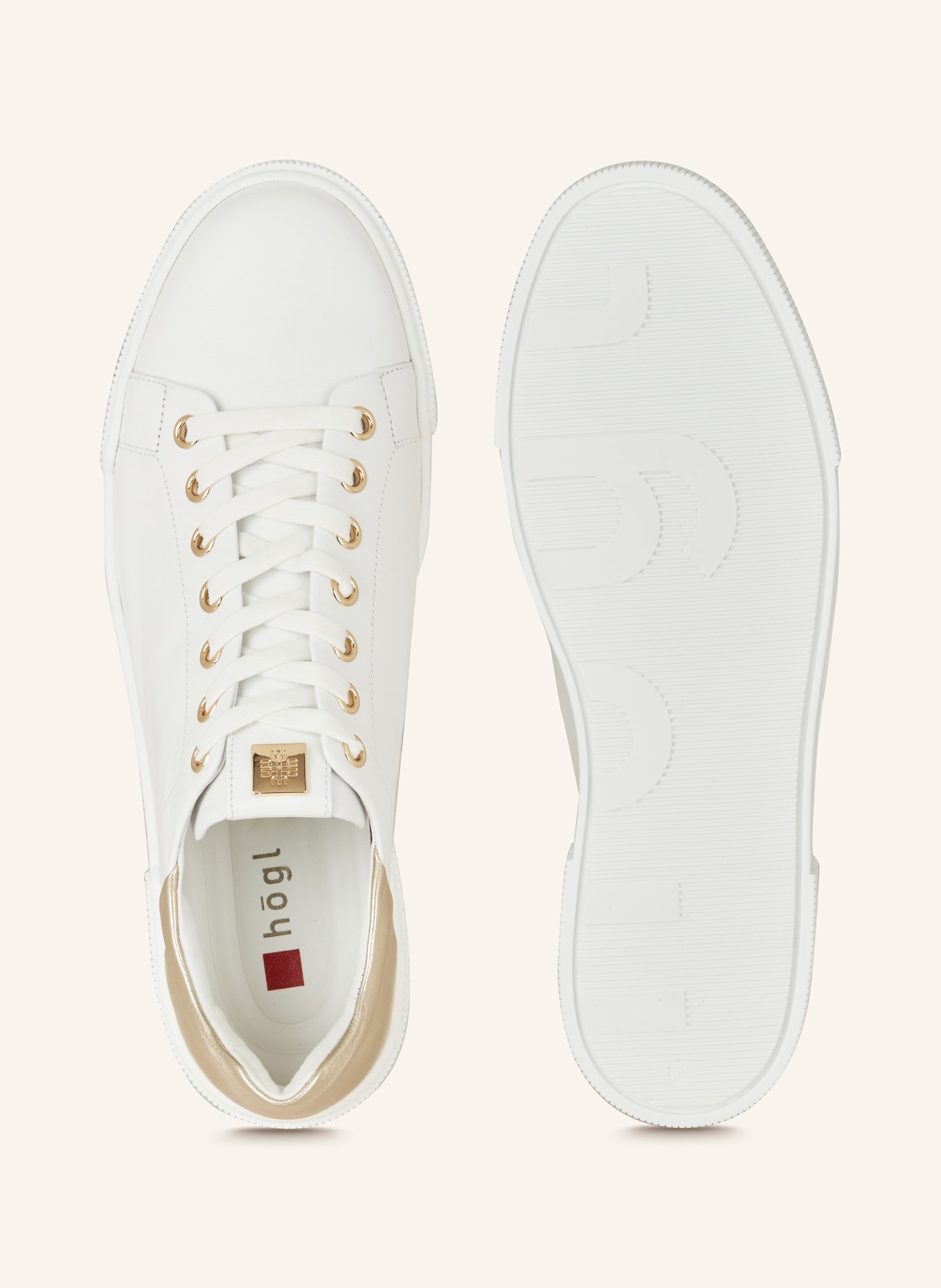 Högl Sneakers, Color: WHITE/ GOLD (Image 5)
