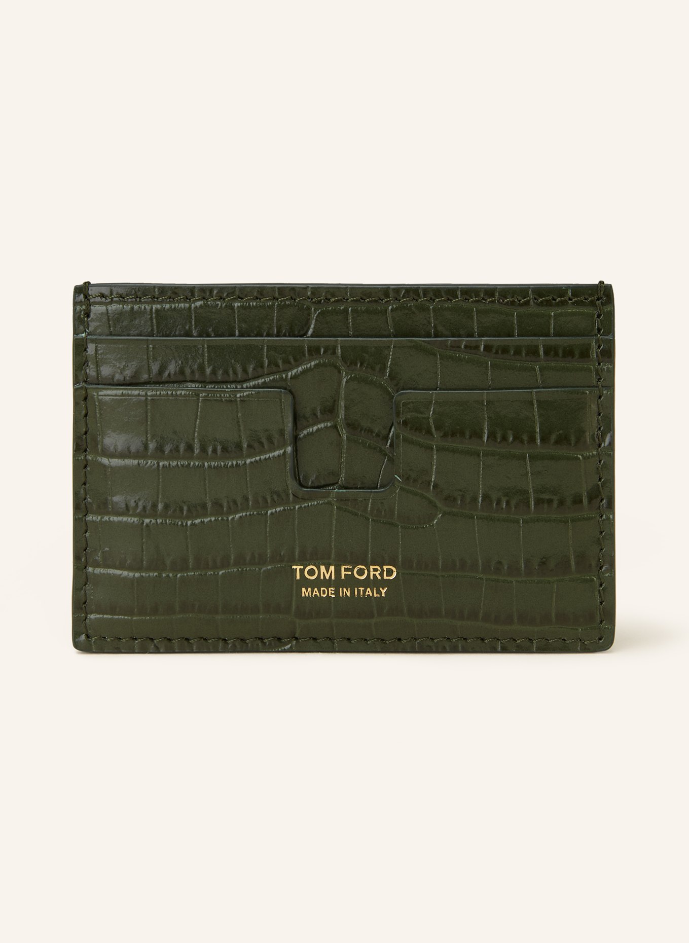 TOM FORD Card case, Color: DARK GREEN (Image 1)