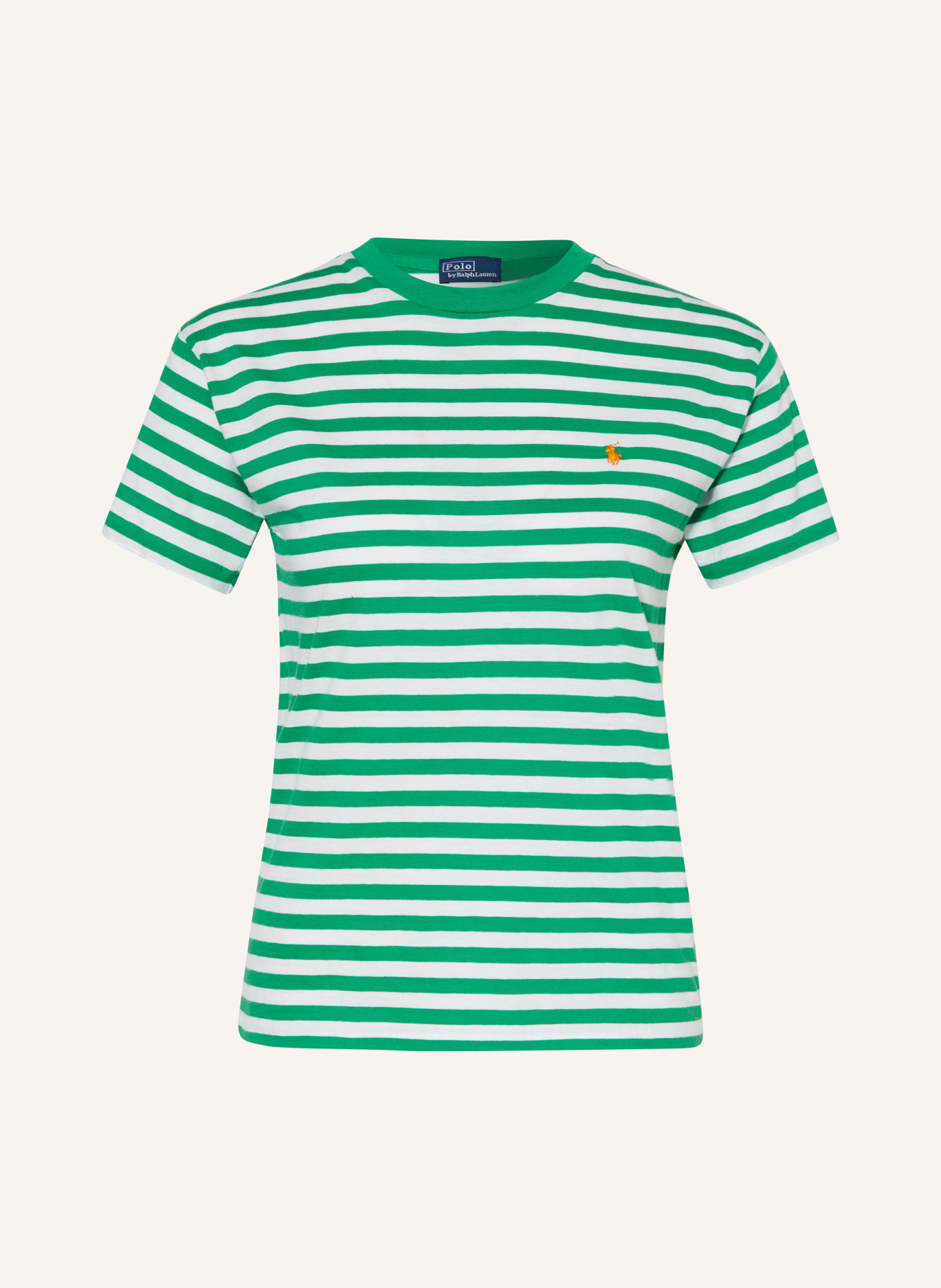 POLO RALPH LAUREN T-shirt, Color: GREEN/ WHITE (Image 1)