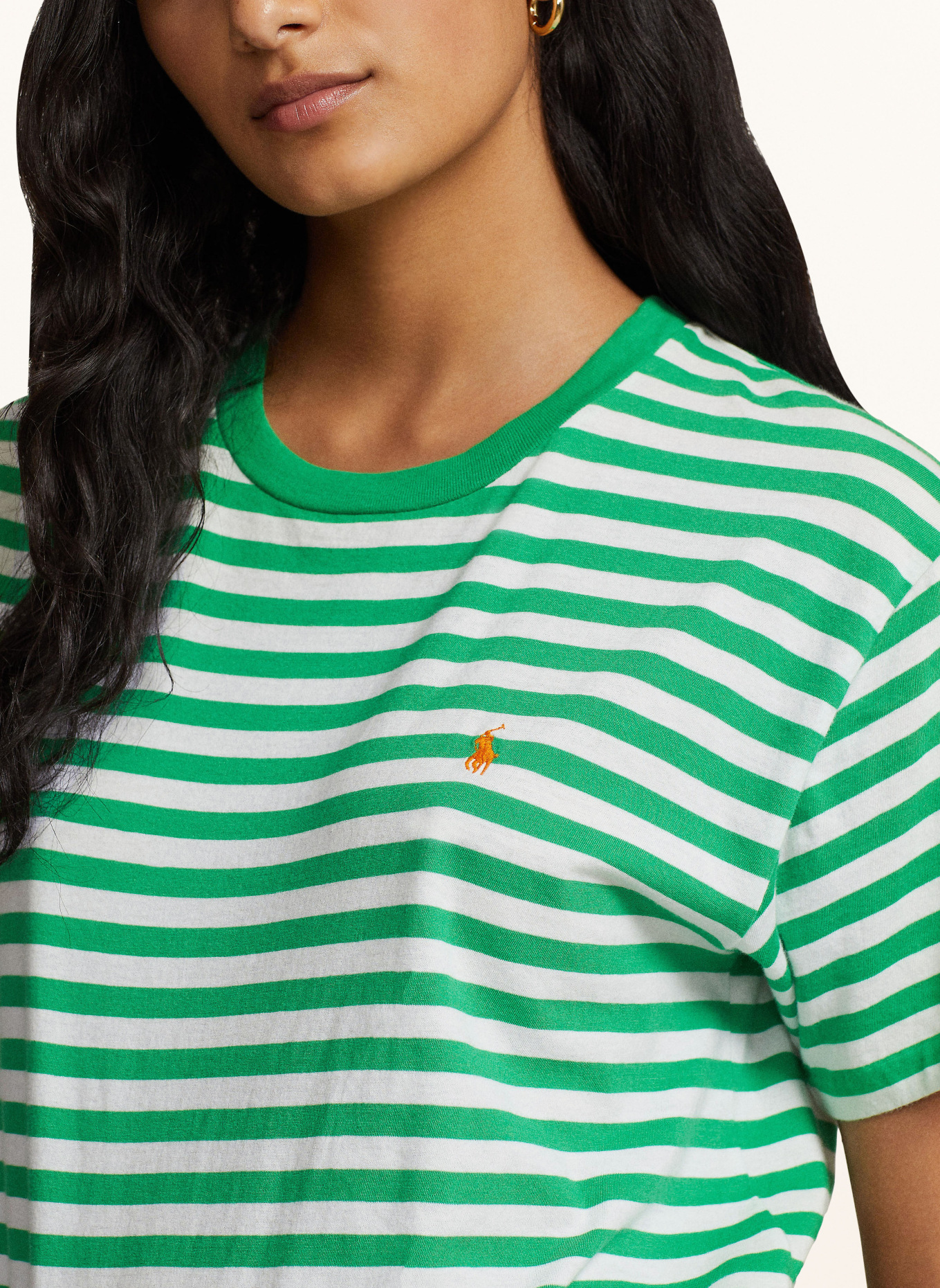 POLO RALPH LAUREN T-shirt, Color: GREEN/ WHITE (Image 4)