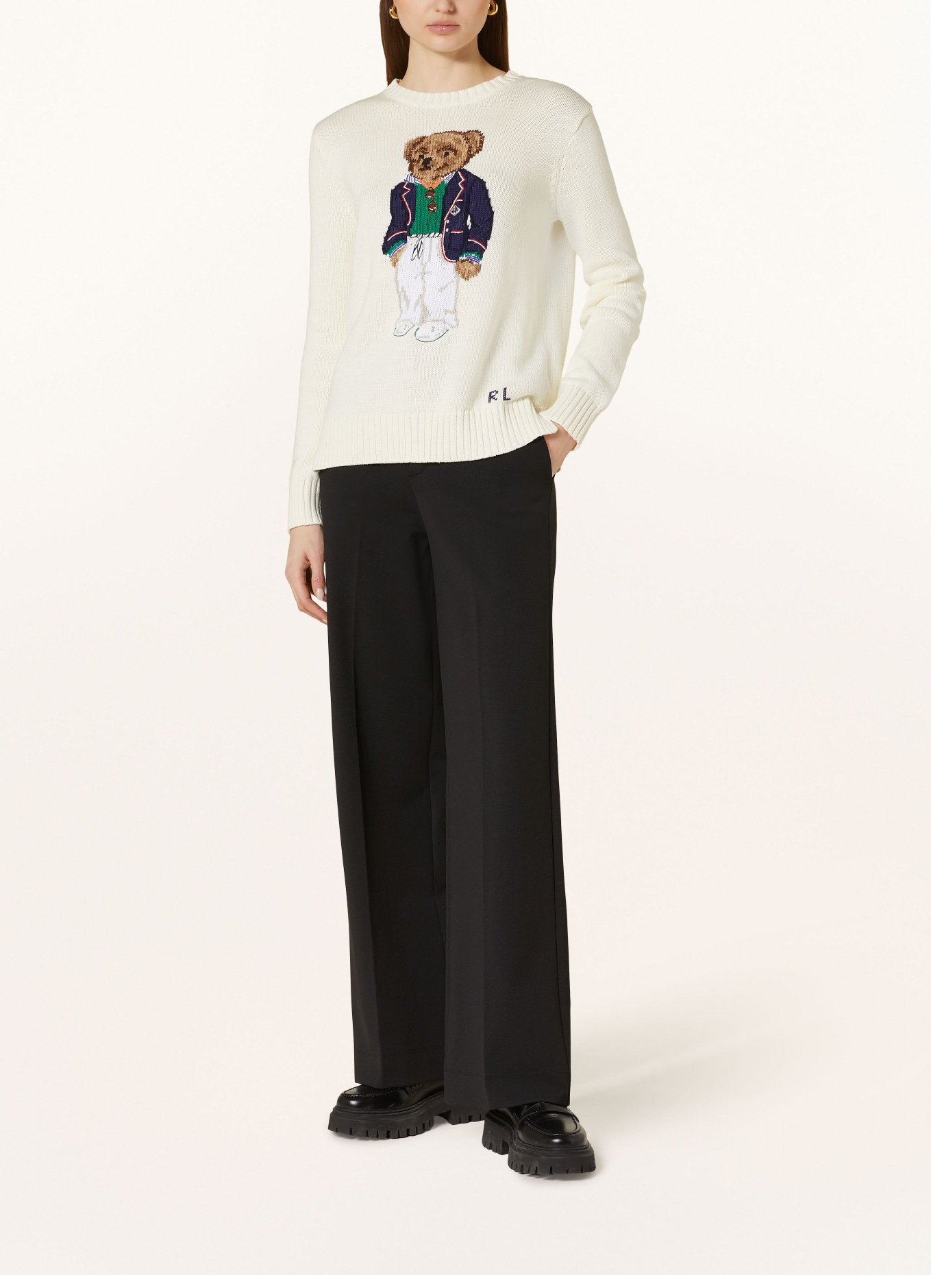 POLO RALPH LAUREN Pullover, Farbe: CREME/ DUNKELBLAU/ GRÜN (Bild 2)