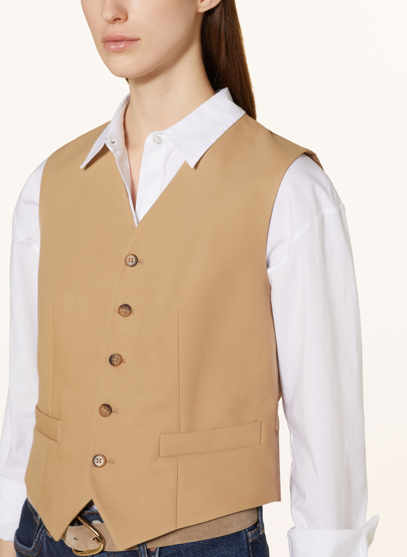 POLO RALPH LAUREN Blazer vest, Color: LIGHT BROWN (Image 4)