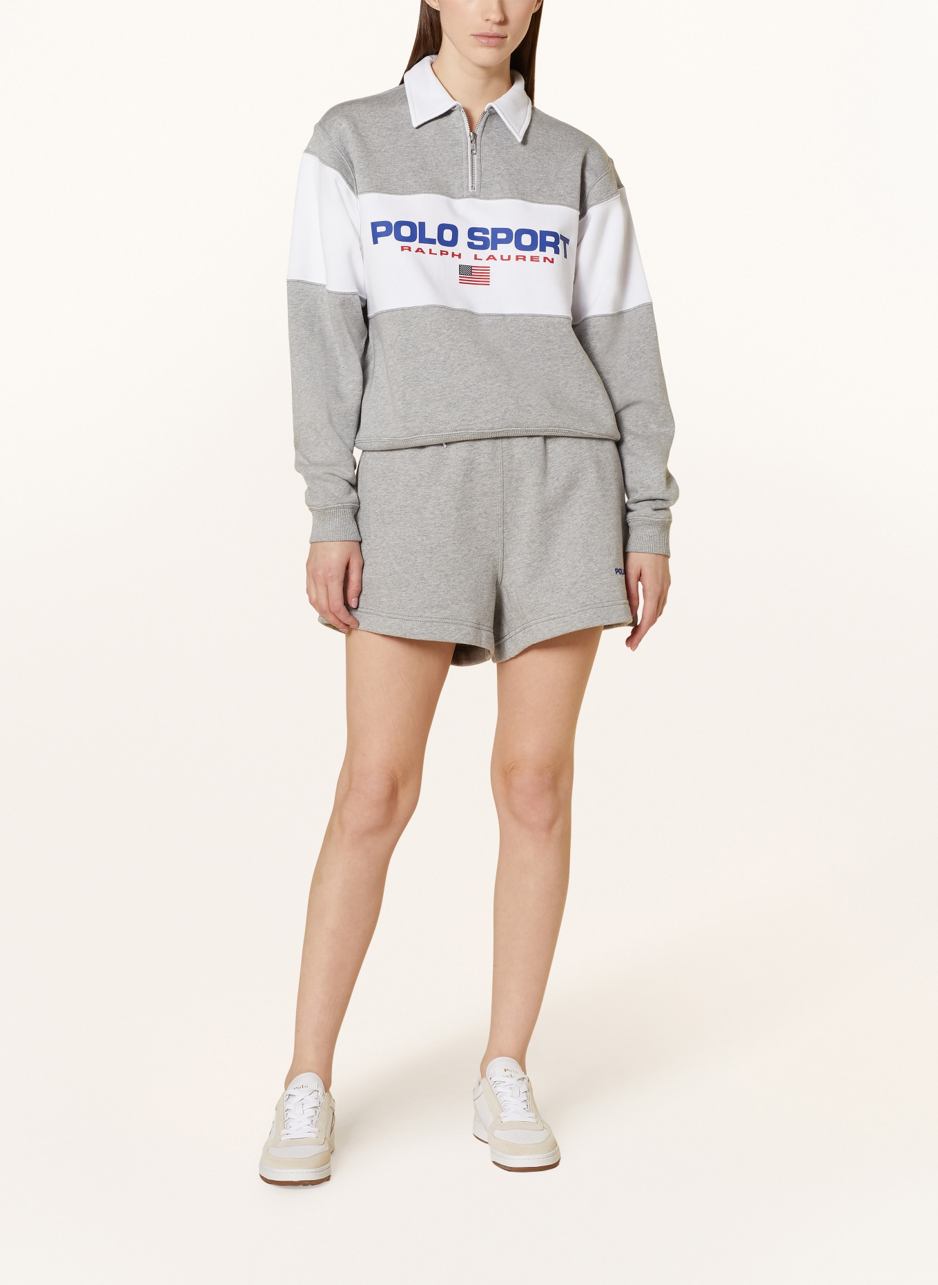 POLO SPORT Sweatshirt, Color: GRAY/ WHITE (Image 2)