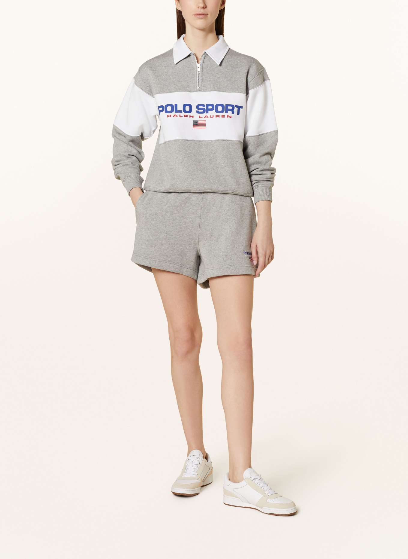 POLO SPORT Sweat shorts, Color: GRAY (Image 2)