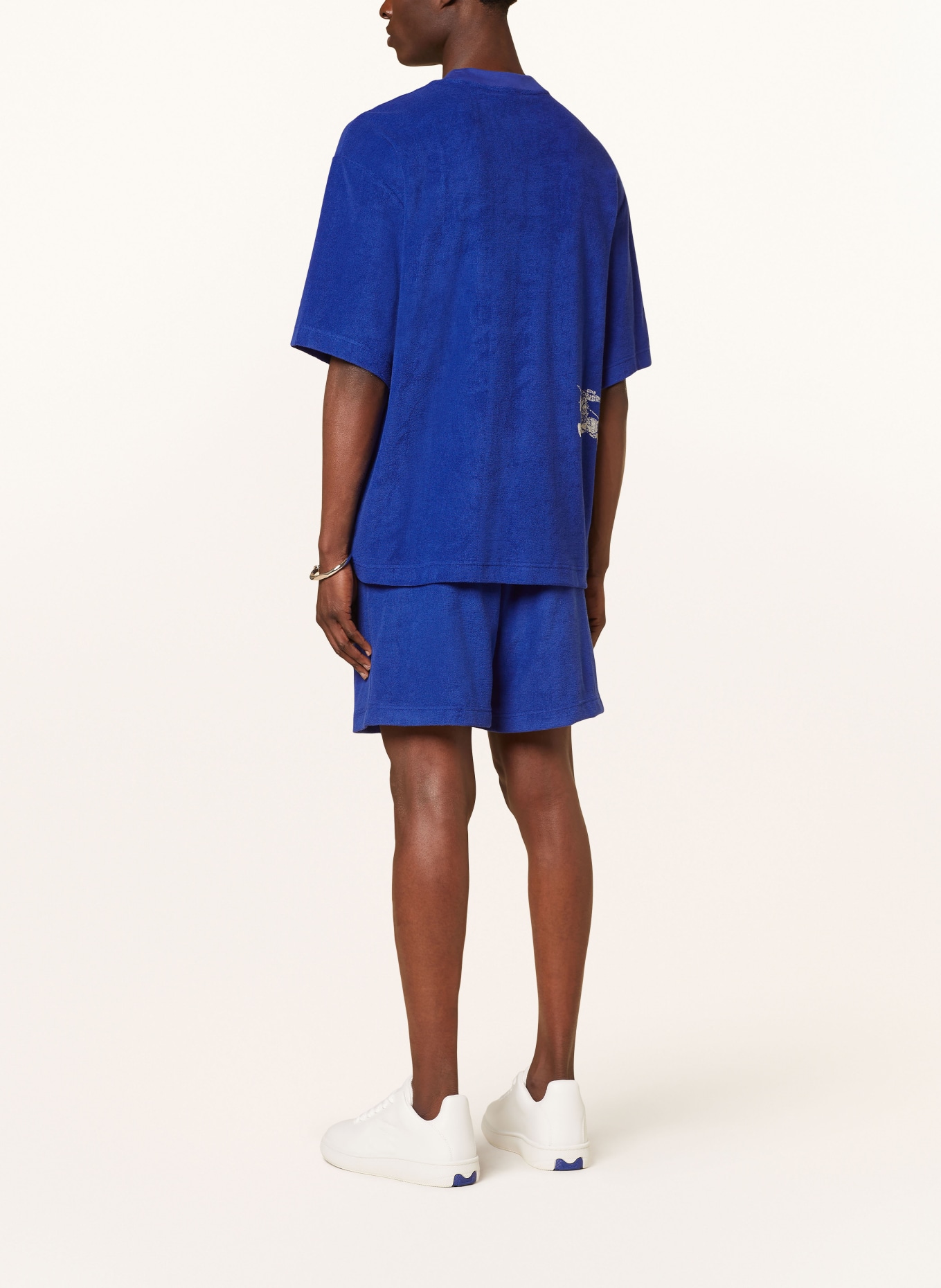 BURBERRY Terry cloth shorts, Color: BLUE (Image 3)