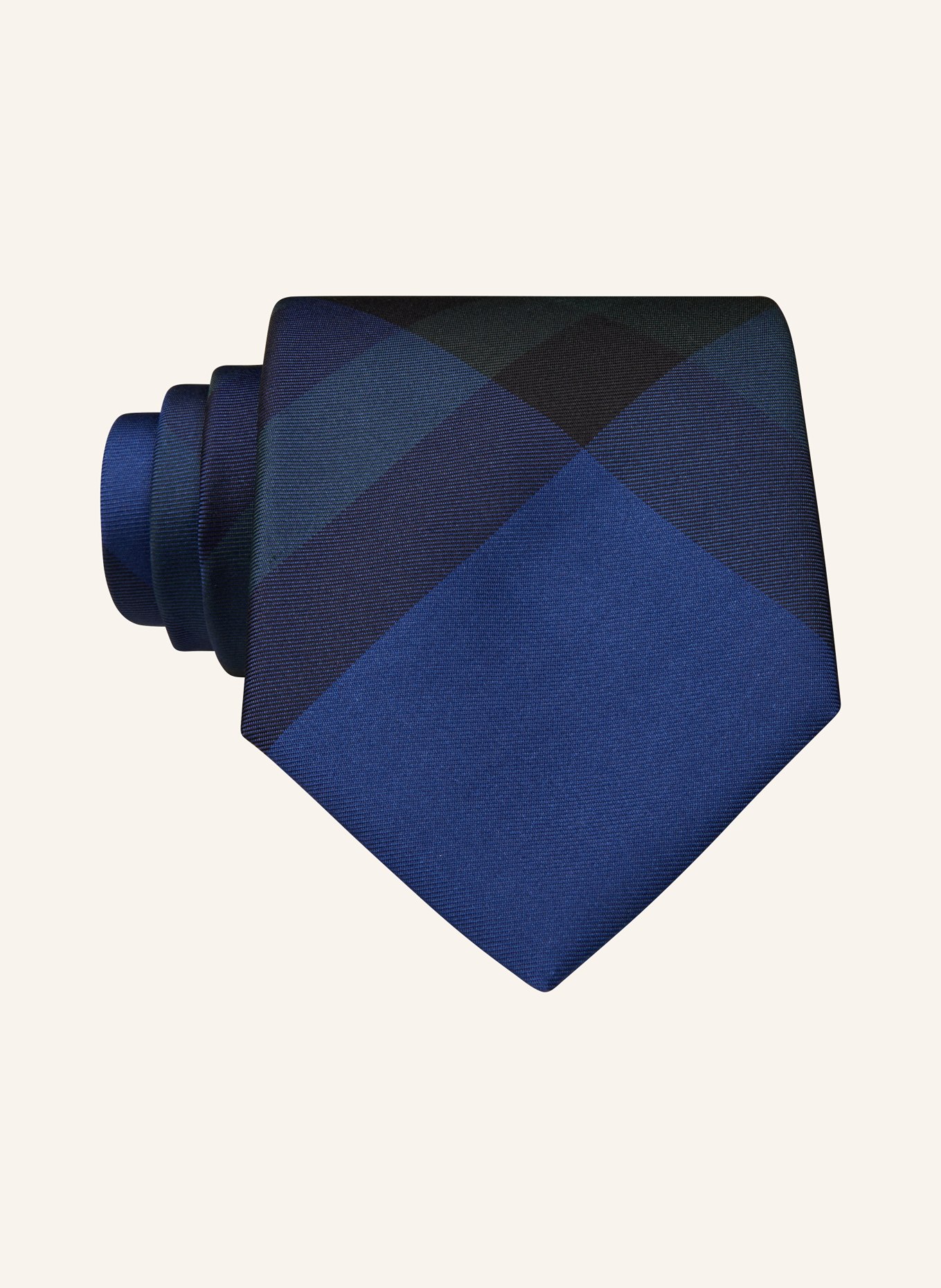 BURBERRY Krawat MANSTON, Kolor: NIEBIESKI/ ZIELONY (Obrazek 1)