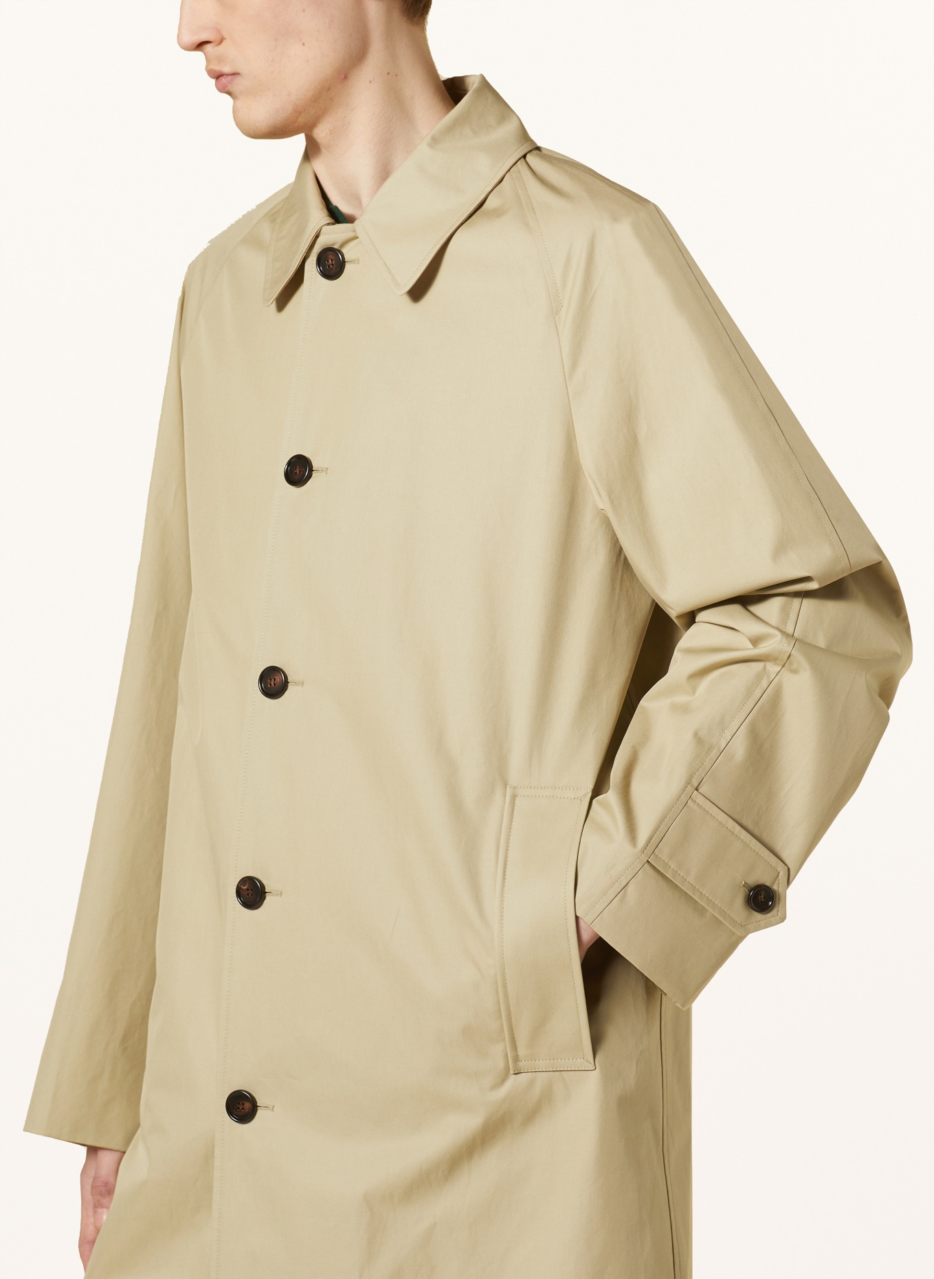 BURBERRY Coat, Color: BEIGE (Image 4)