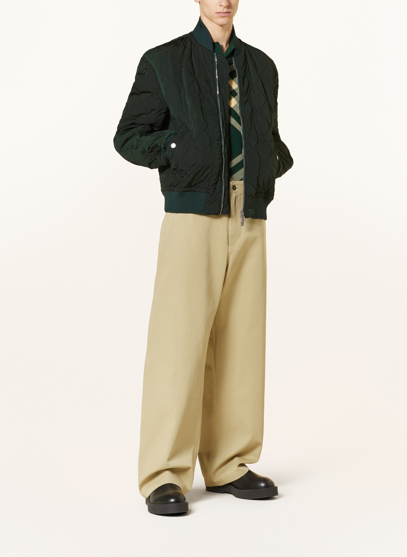 BURBERRY Bomber jacket, Color: DARK GREEN (Image 2)